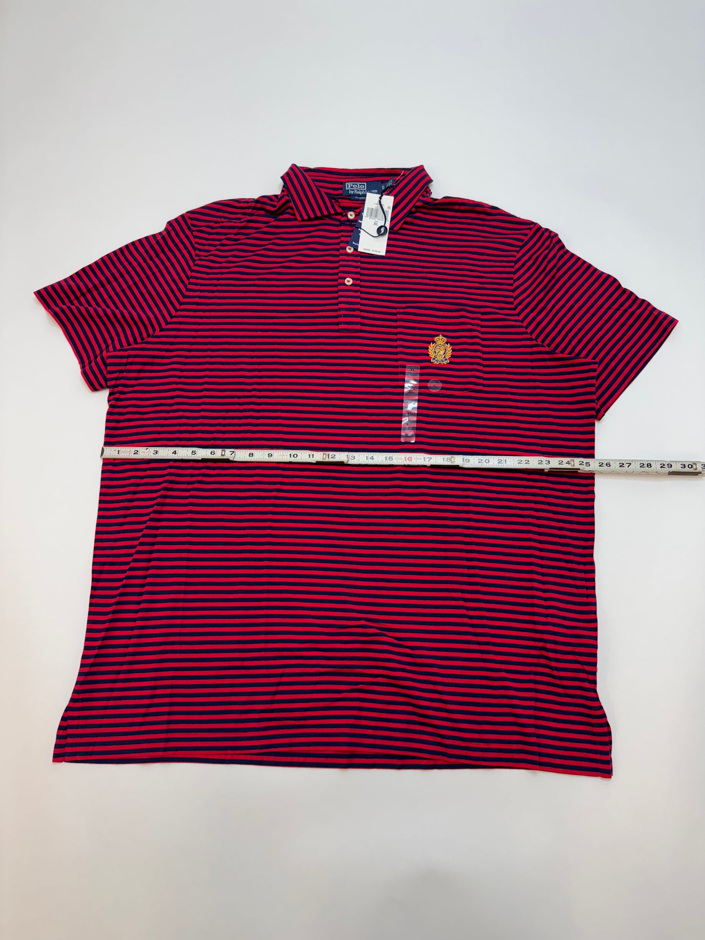 NWT Polo Ralph Lauren Classic Fit Polo Crest Lisle Shirt Red XL MPN 196206887610