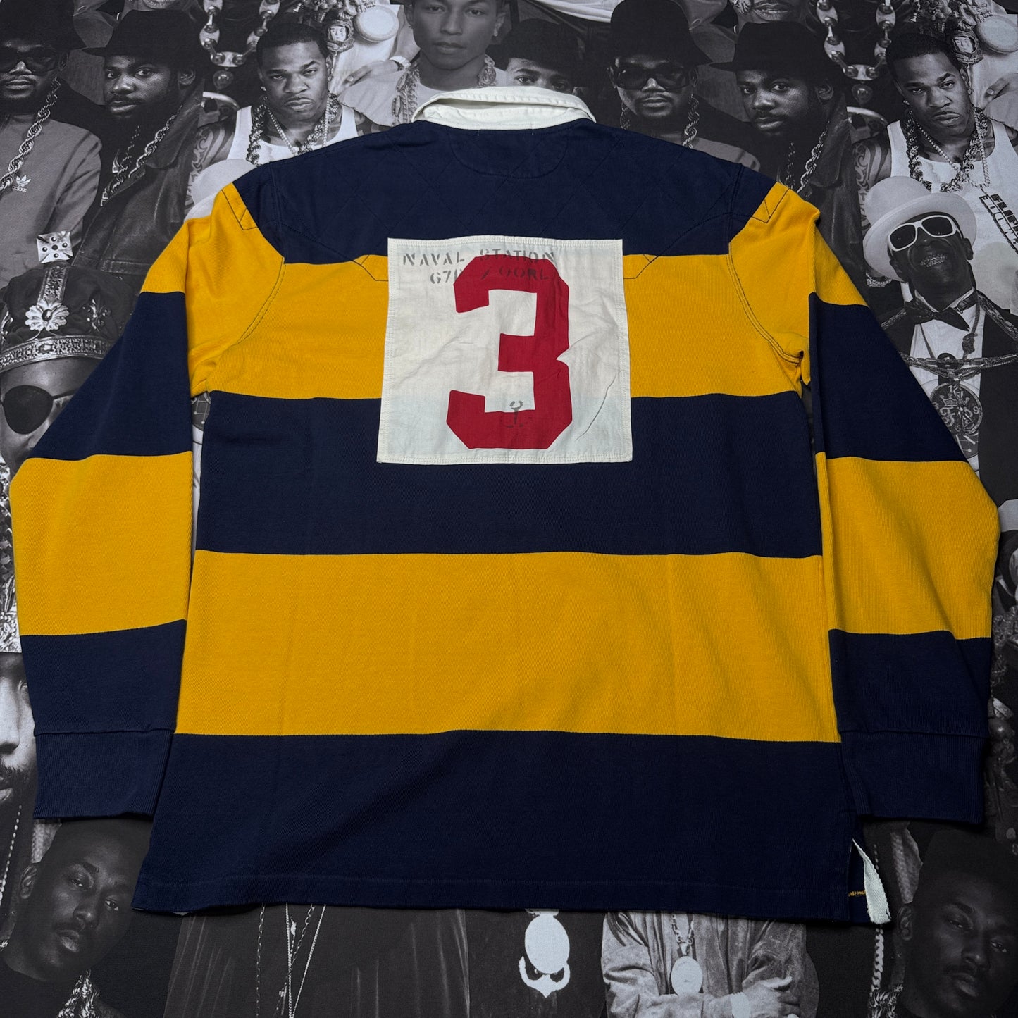NWT Polo Ralph Lauren Classic Fit Striped Jersey Rugby Shirt Medium