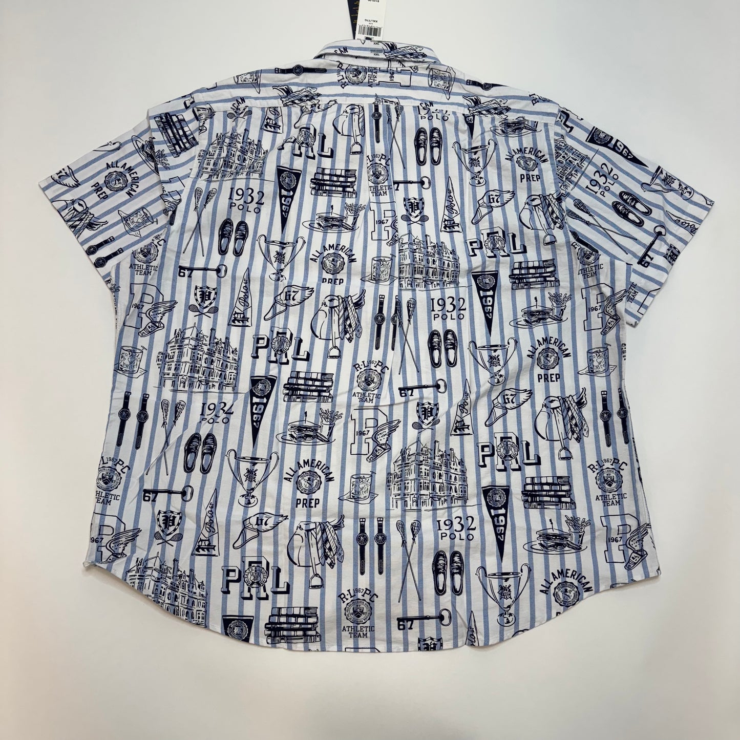 NWT Polo Ralph Lauren Classic Fit Striped Oxford Button Down Shirt Size XXL