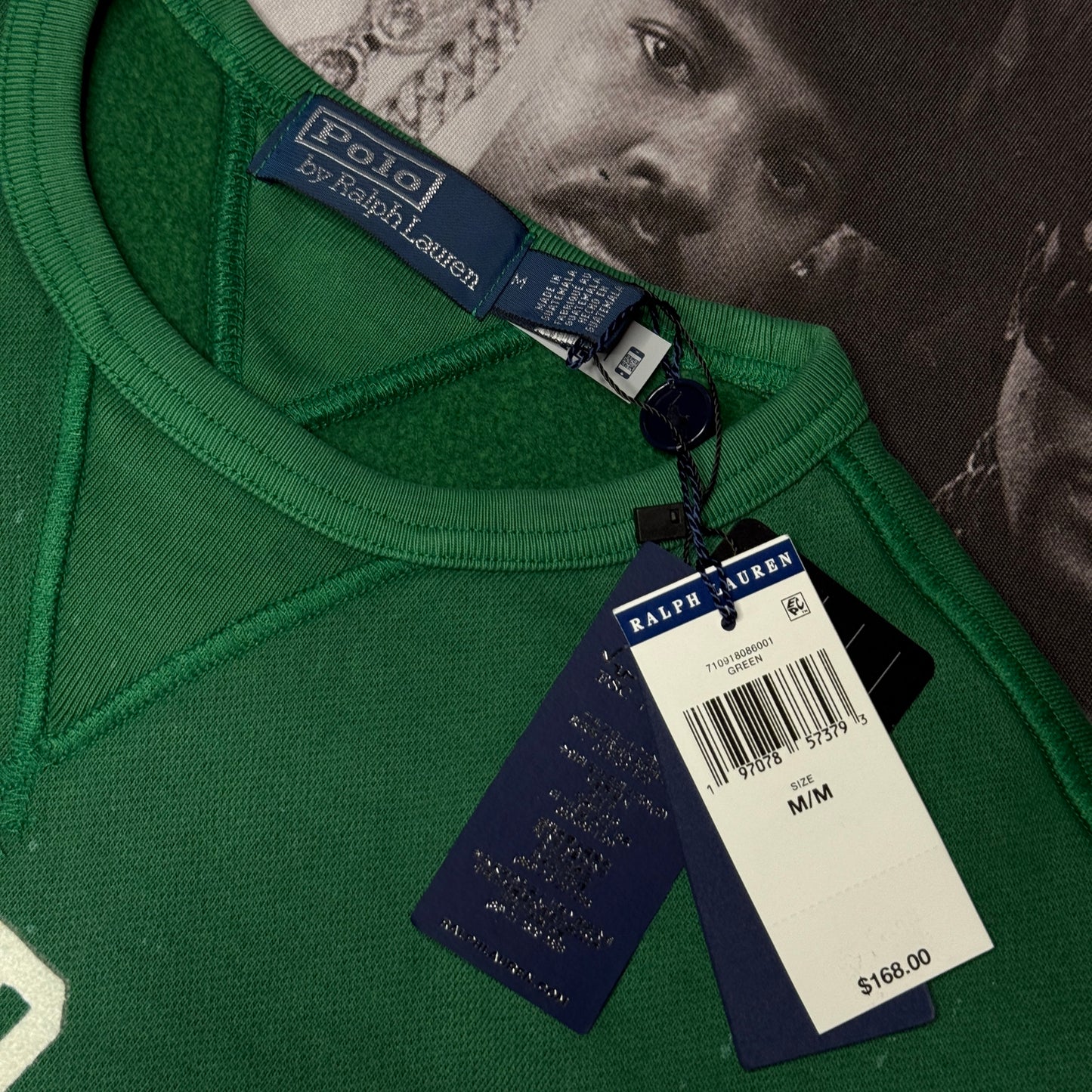 NWT Polo Ralph Lauren Fleece "P-Wing" Graphic Sweatshirt Medium