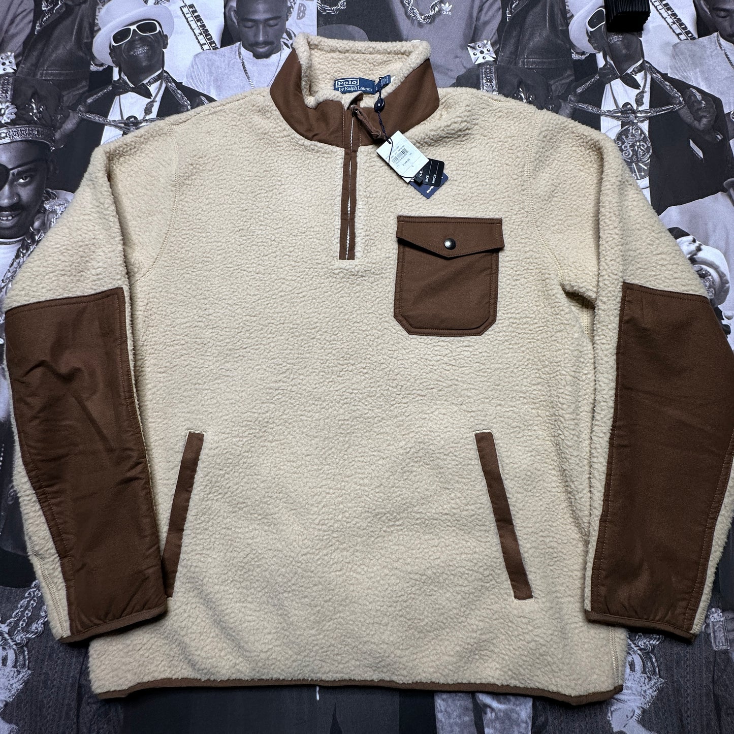 NWT Polo Ralph Lauren Hybrid Quarter-Zip Pullover 710890867001