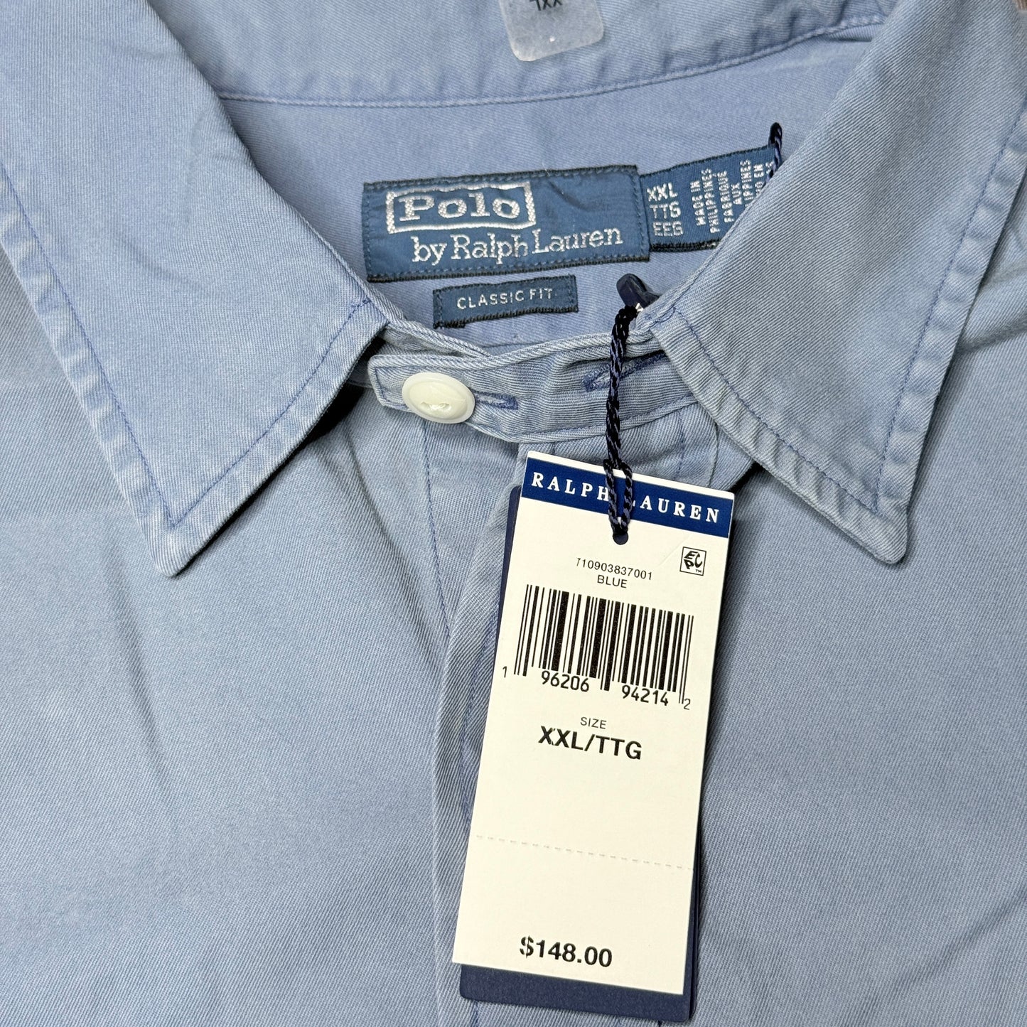 NWT Polo Ralph Lauren Kay Largo Marina Work shirt Short Sleeve Size XXL