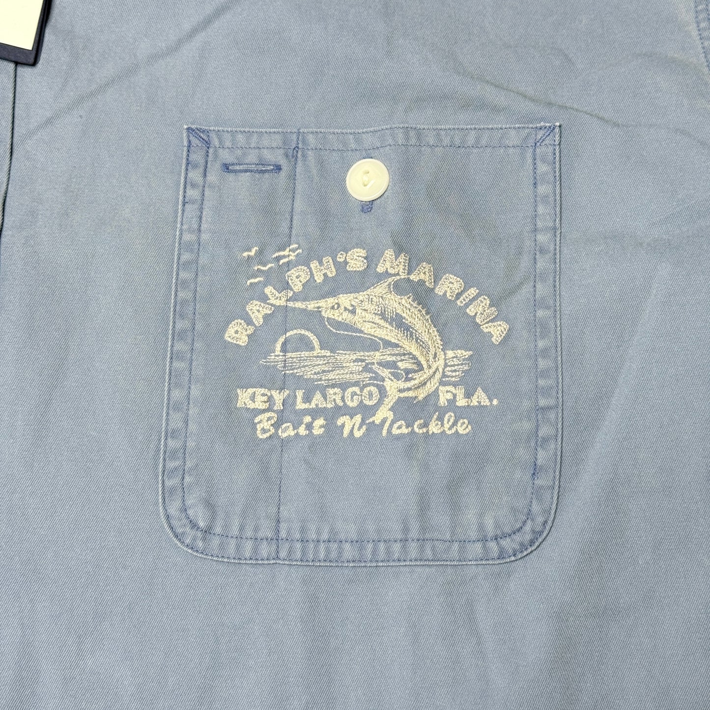NWT Polo Ralph Lauren Kay Largo Marina Work shirt Short Sleeve Size XXL