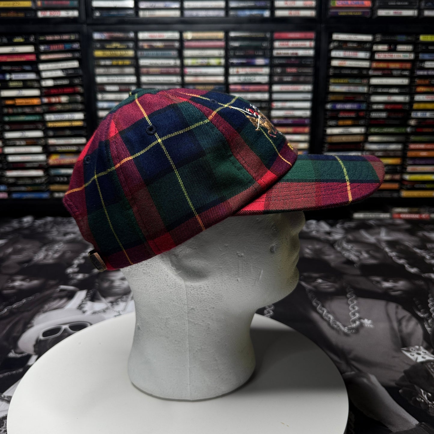 NWT Polo Ralph Lauren Men's Triple-Pony Plaid Flannel Ball Cap