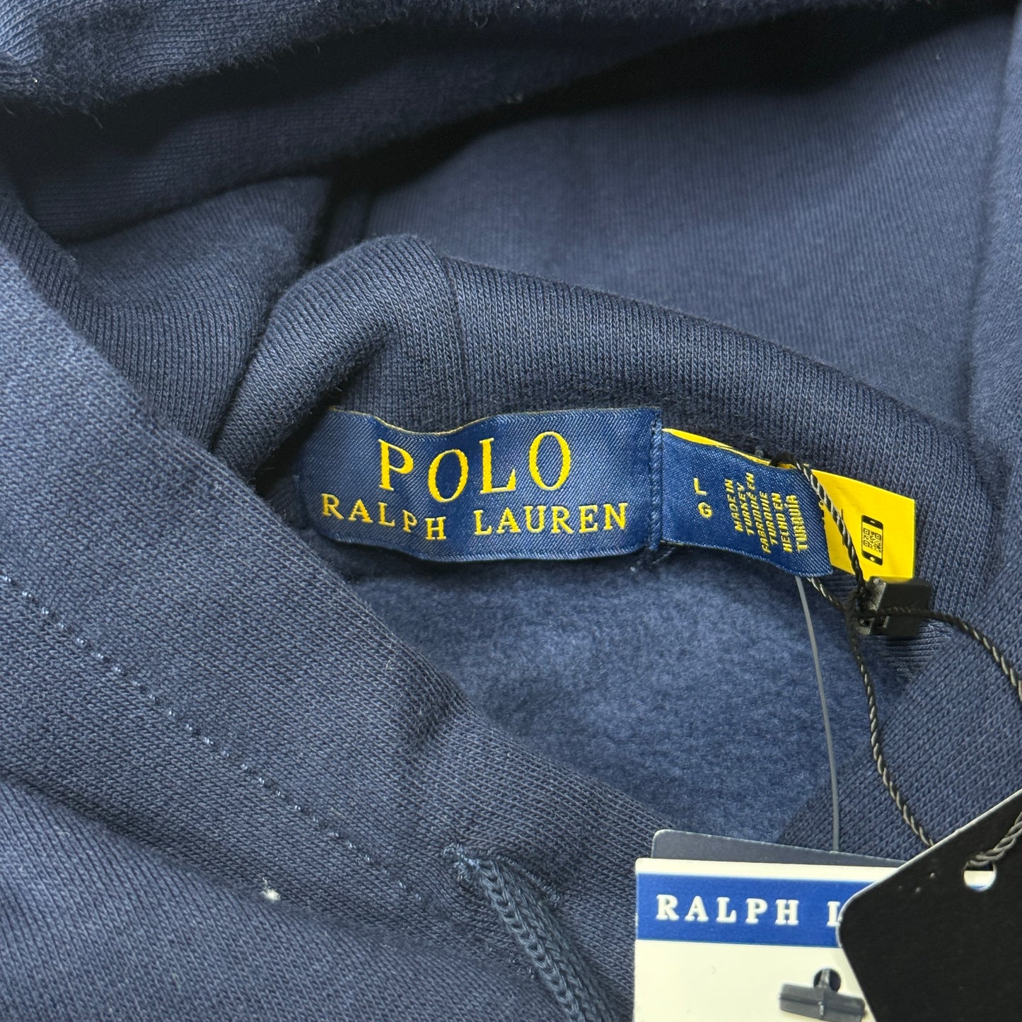 NWT Polo Ralph Lauren Polo Bear Garment-Dyed Fleece Hoodie Large