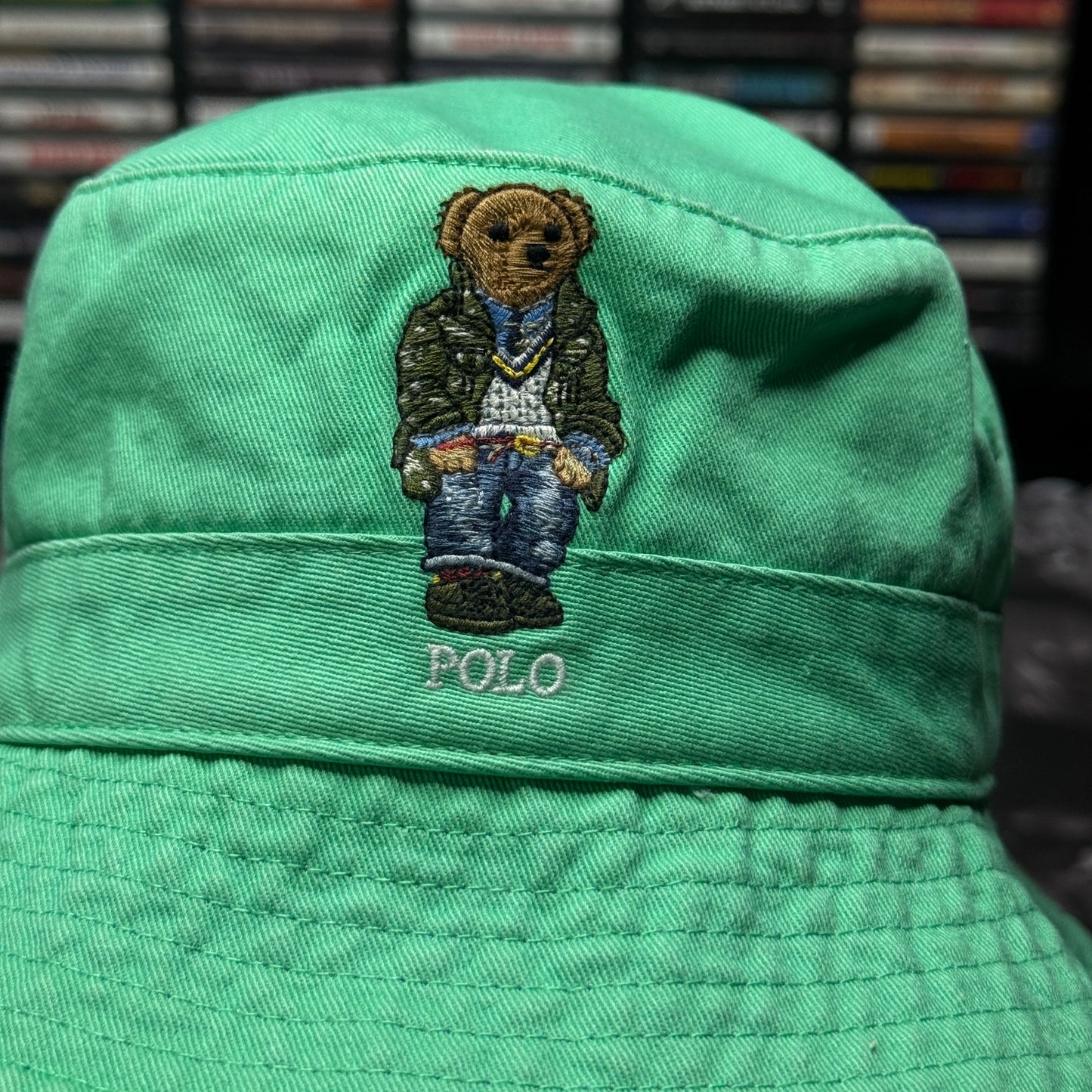 NWT Polo Ralph Lauren Polo Bear Twill Bucket Hat S/M