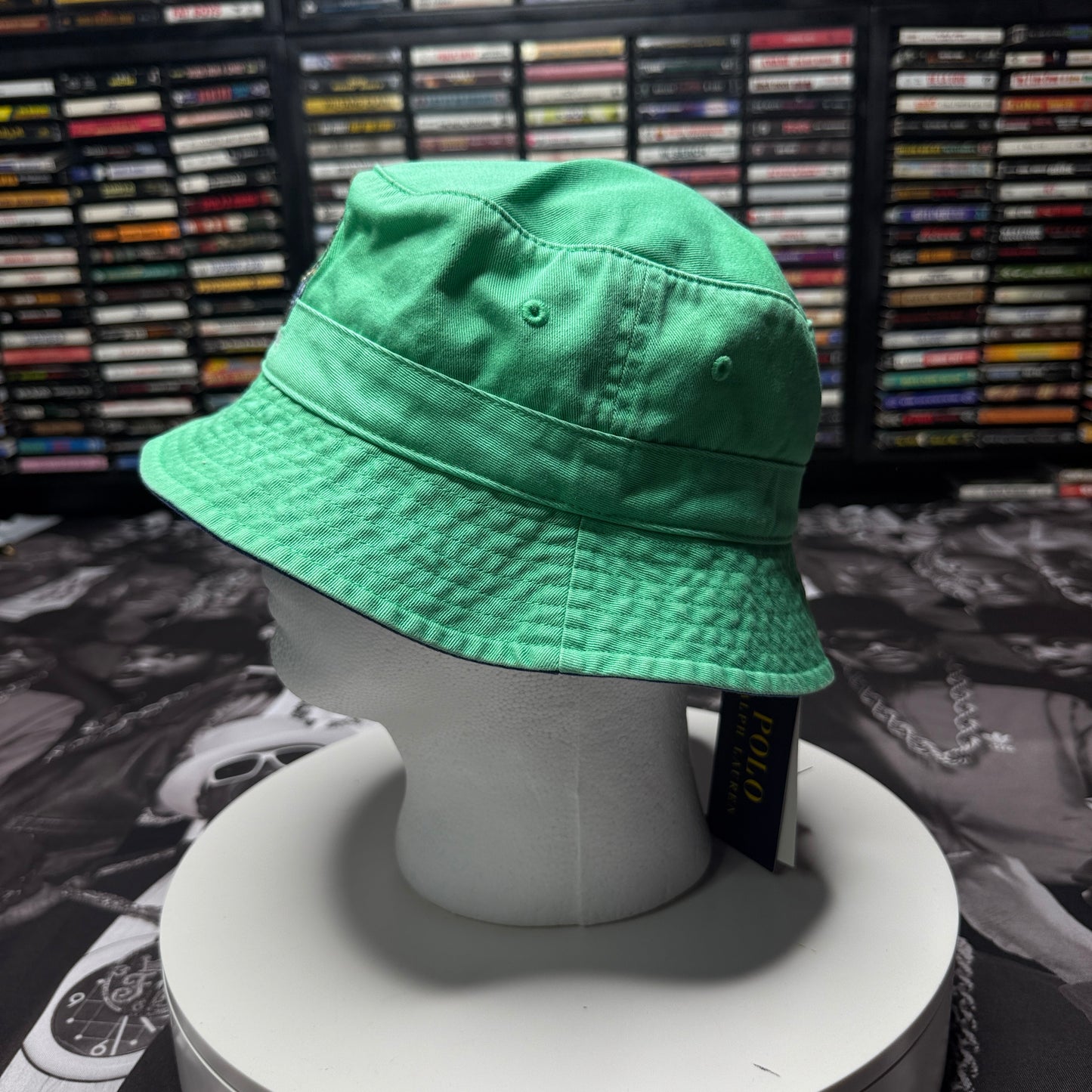 NWT Polo Ralph Lauren Polo Bear Twill Bucket Hat S/M