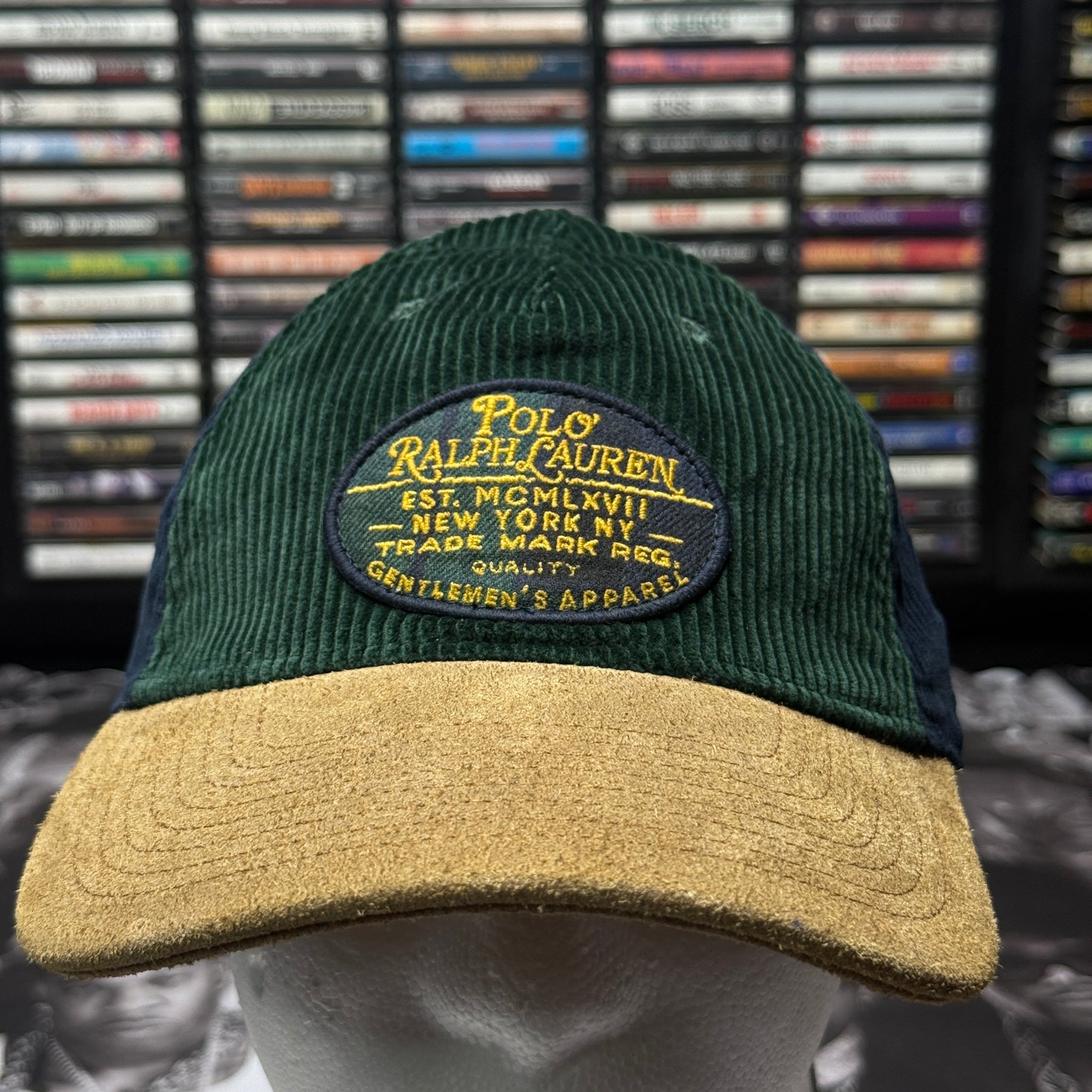 NWT Polo Ralph Lauren Polo Suede-Bill Corduroy Ball Cap