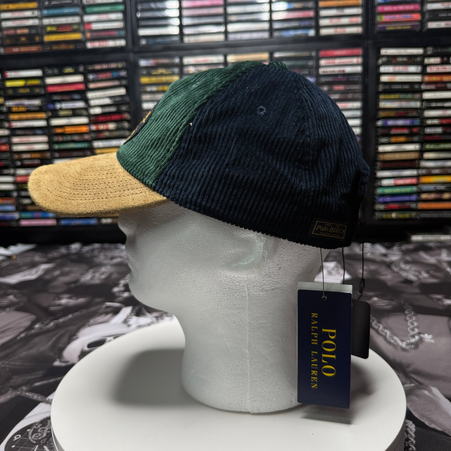 NWT Polo Ralph Lauren Polo Suede-Bill Corduroy Ball Cap