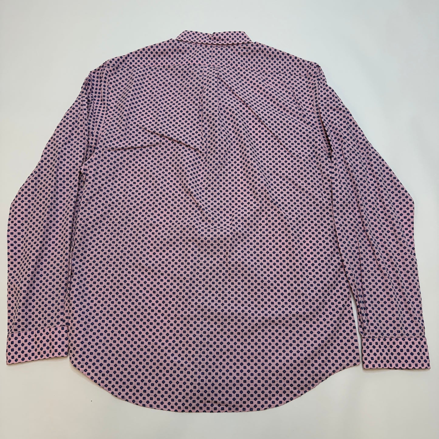 Polo Ralph Lauren Slim Fit Pink Blue Geometric Pattern Button Down XL