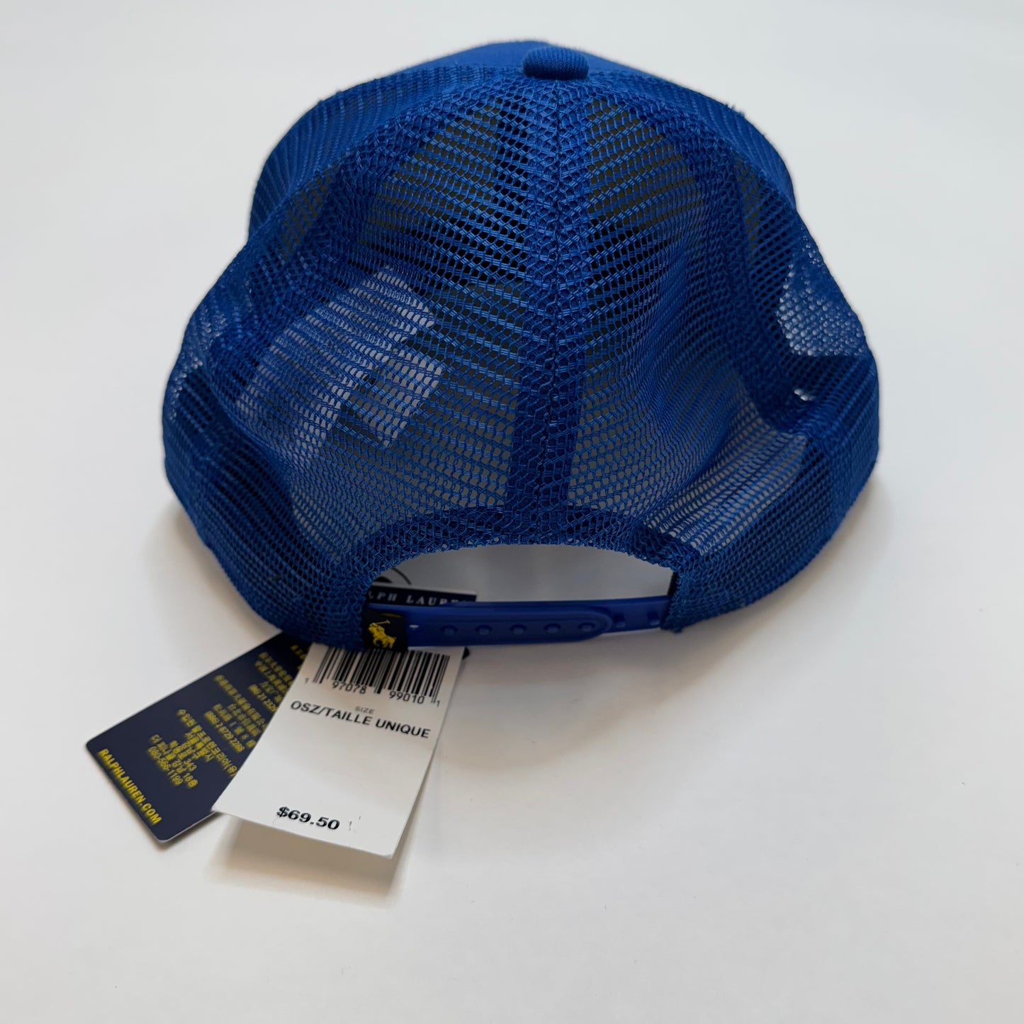 NWT Polo Ralph Lauren Sportsman Respect Wildlife Patch Trucker Hat Cap Blue