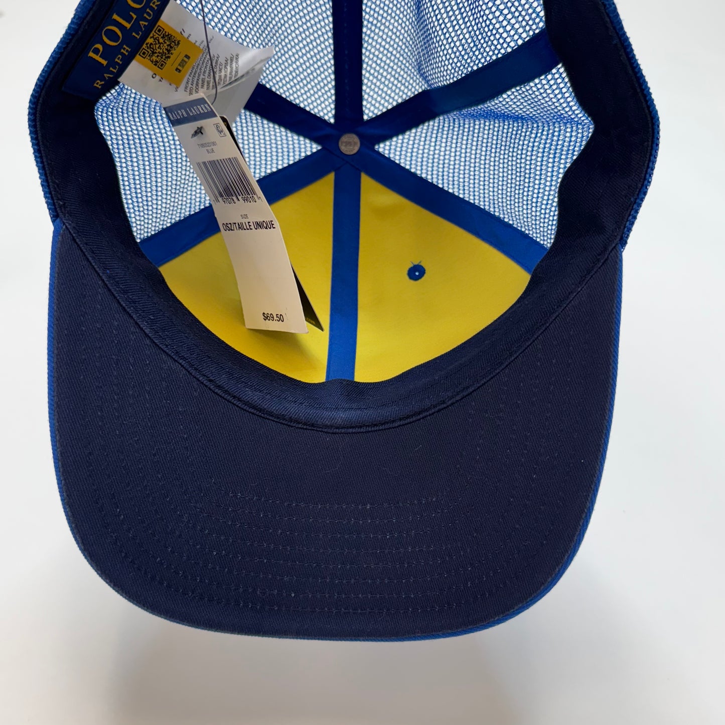 NWT Polo Ralph Lauren Sportsman Respect Wildlife Patch Trucker Hat Cap Blue