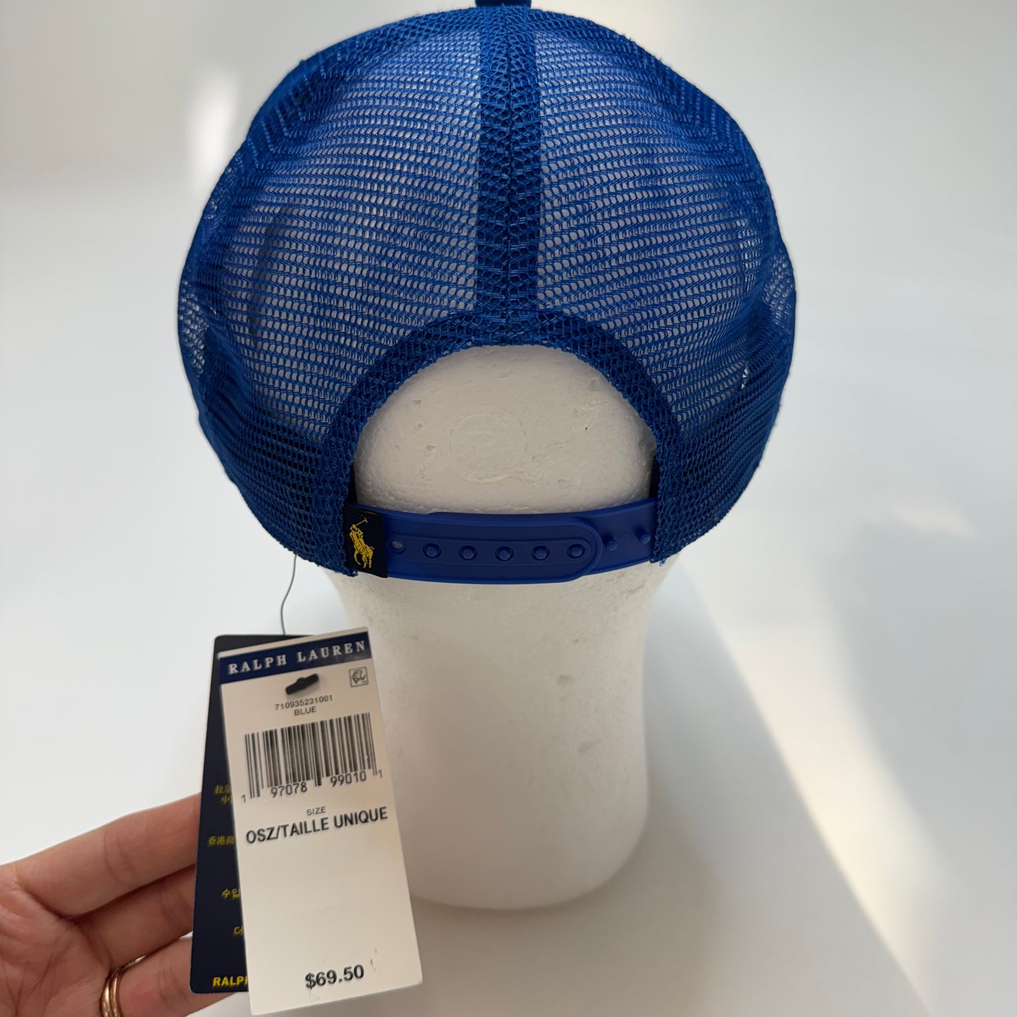 NWT Polo Ralph Lauren Sportsman Respect Wildlife Patch Trucker Hat Cap Blue