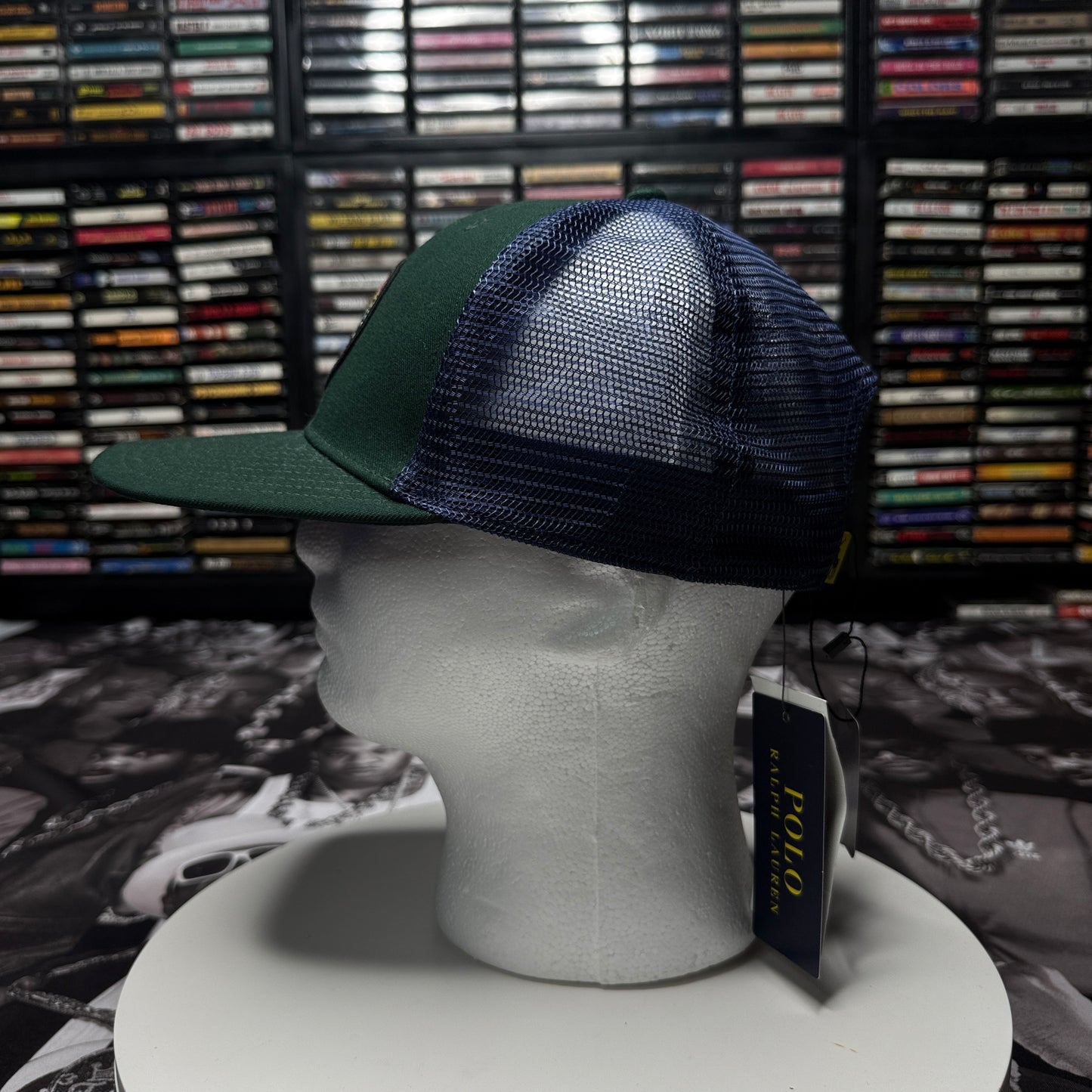 NWT Polo Ralph Lauren Sportsman Respect Wildlife Patch Trucker Hat Cap Outdoors Green