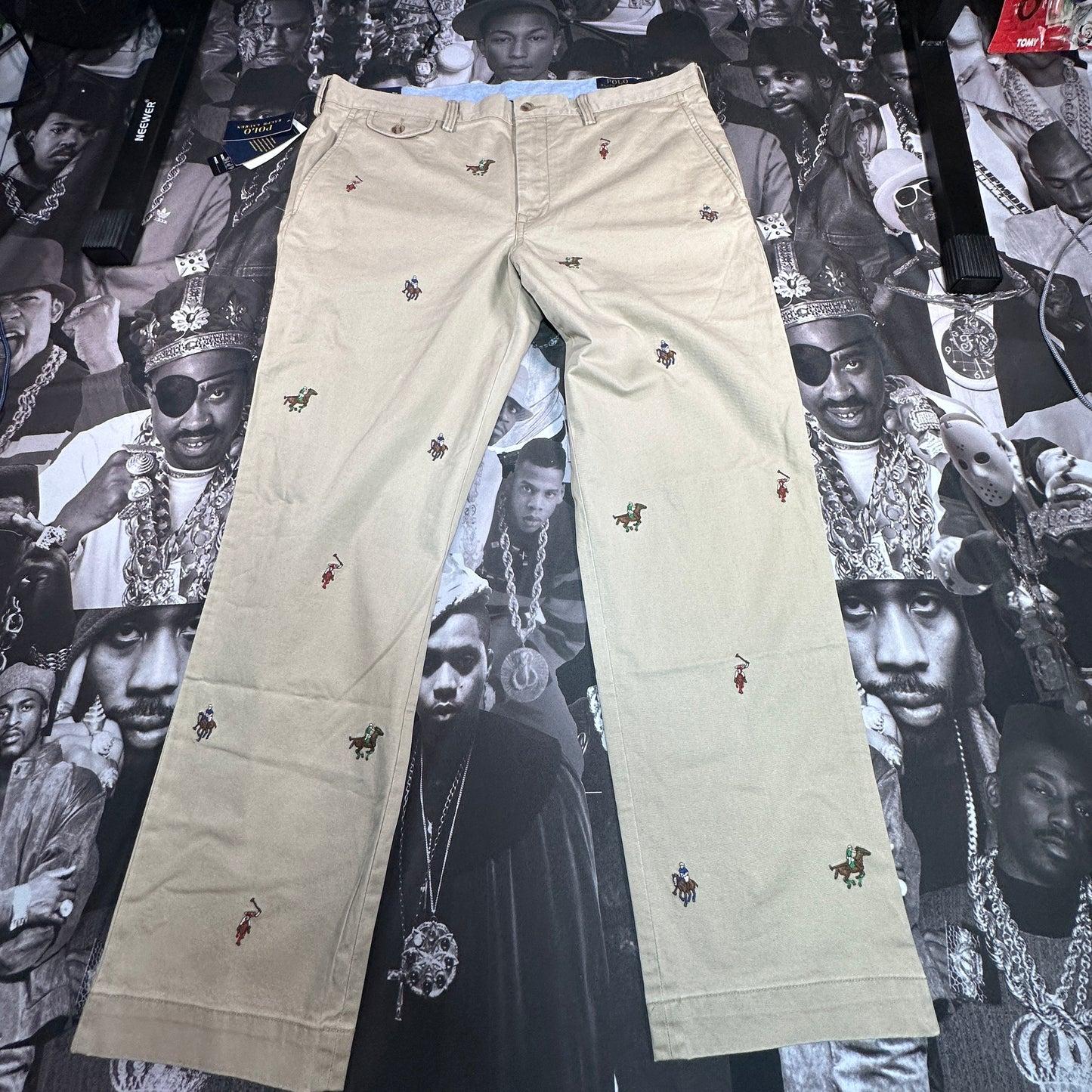 NWT Polo Ralph Lauren Stretch Straight Fit Embroidered Chino Pants 710907348001
