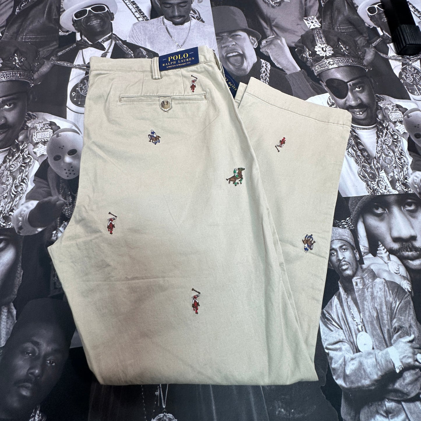NWT Polo Ralph Lauren Stretch Straight Fit Embroidered Chino Pants 710907348001