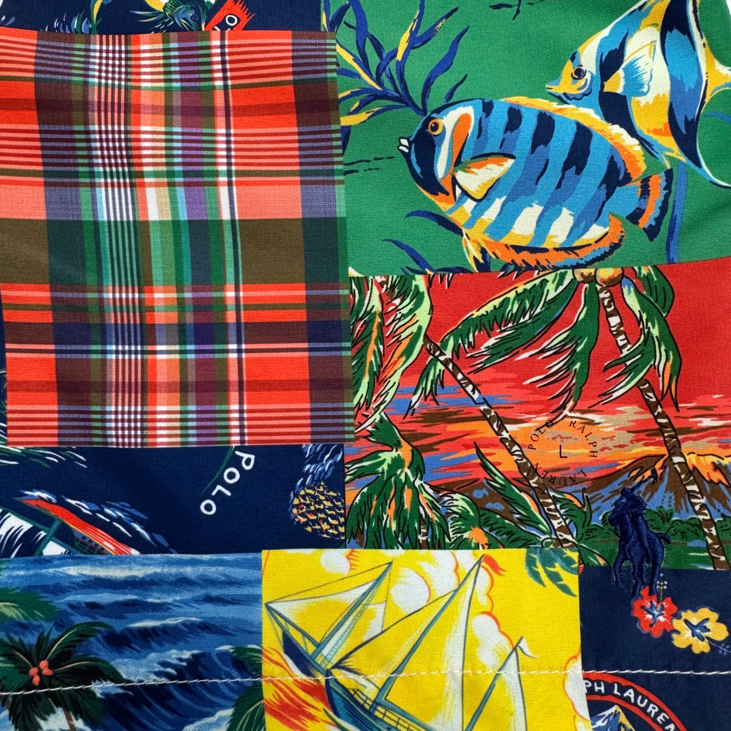 NWT Polo Ralph Lauren Traveler Mid Swim Trunk Multi-Colored Size Large 198352909710