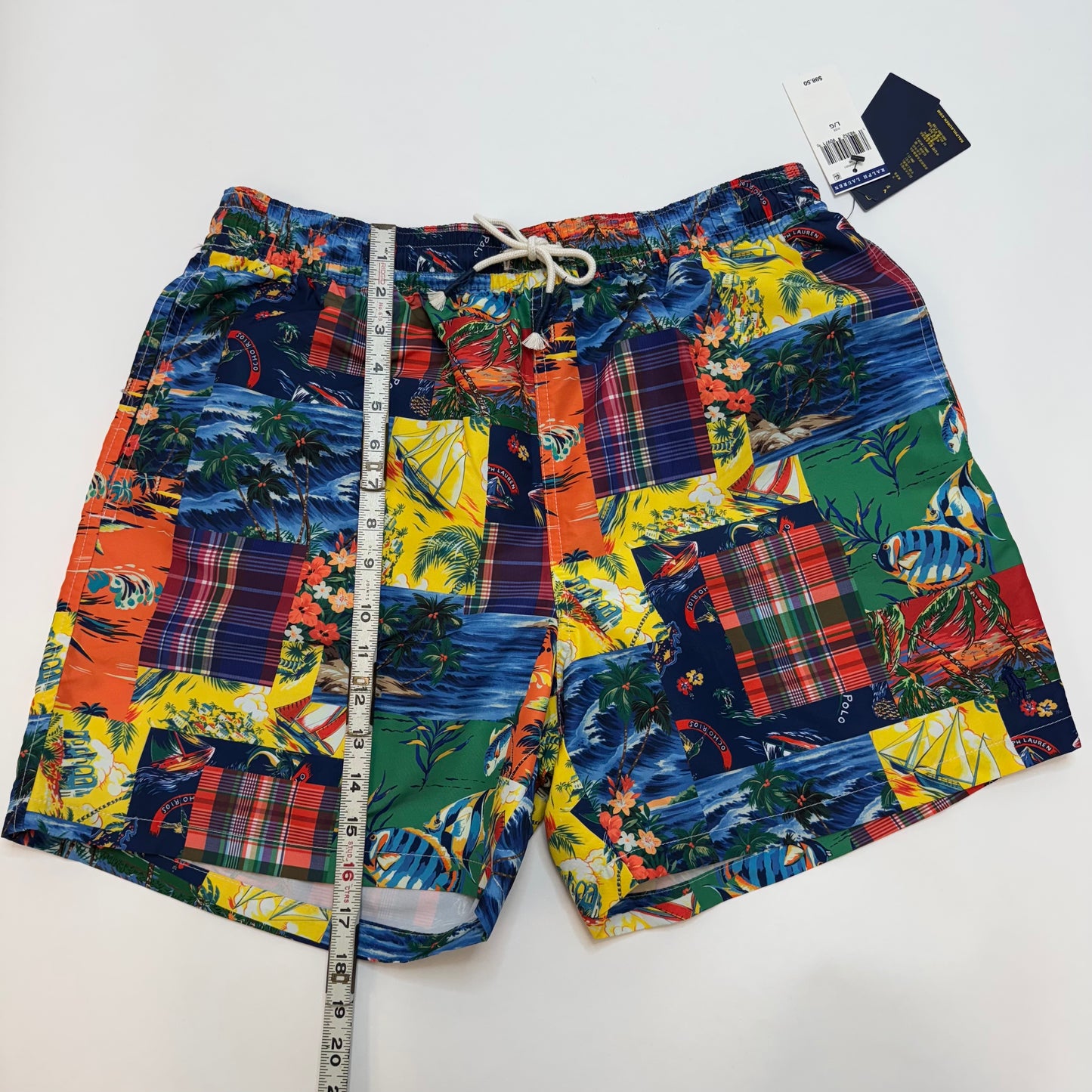 NWT Polo Ralph Lauren Traveler Mid Swim Trunk Multi-Colored Size Large 198352909710