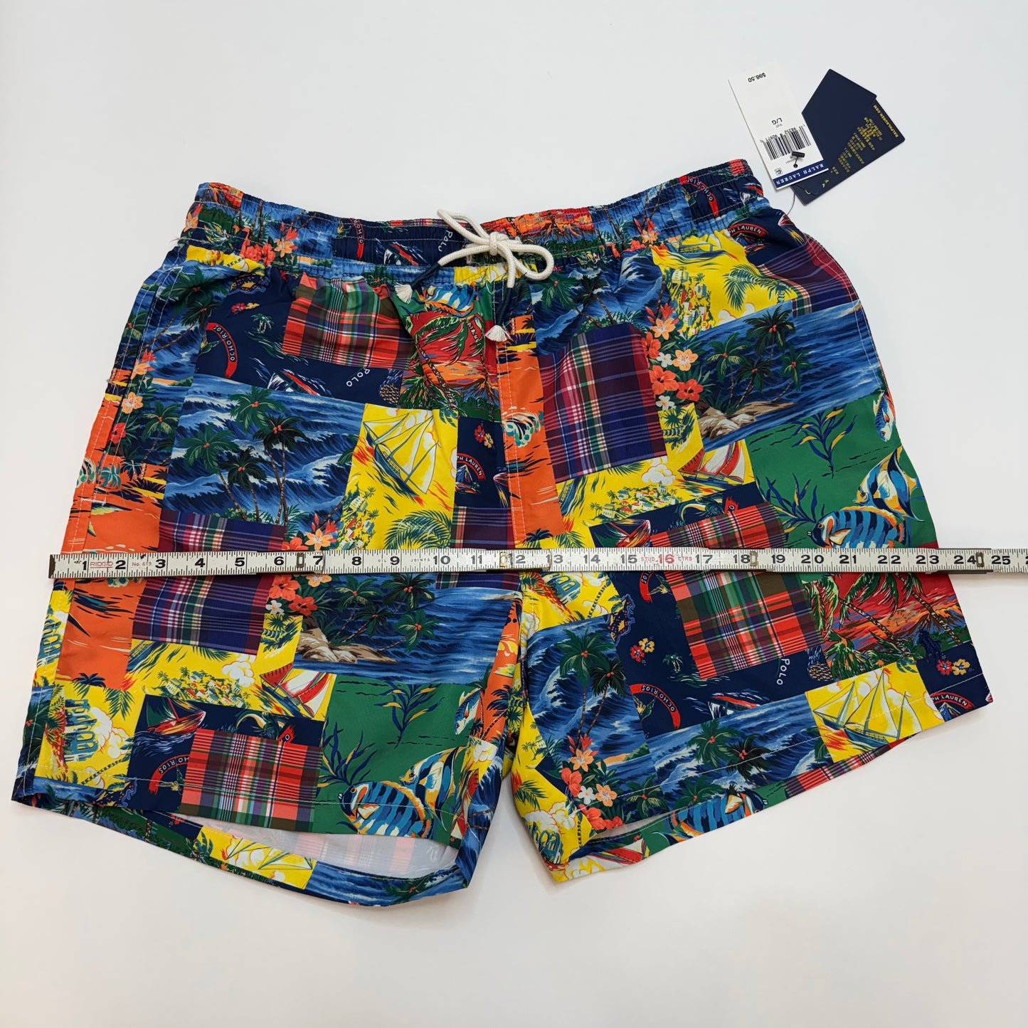 NWT Polo Ralph Lauren Traveler Mid Swim Trunk Multi-Colored Size Large 198352909710