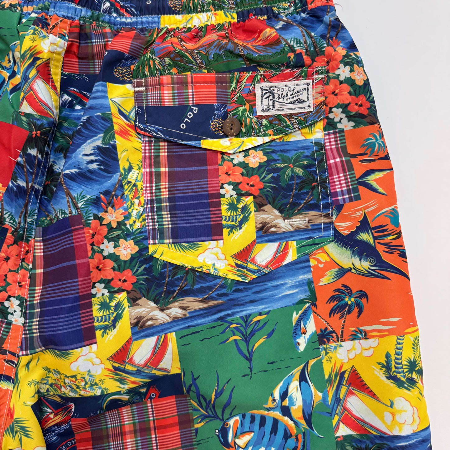 NWT Polo Ralph Lauren Traveler Mid Swim Trunk Multi-Colored Size Large 198352909710