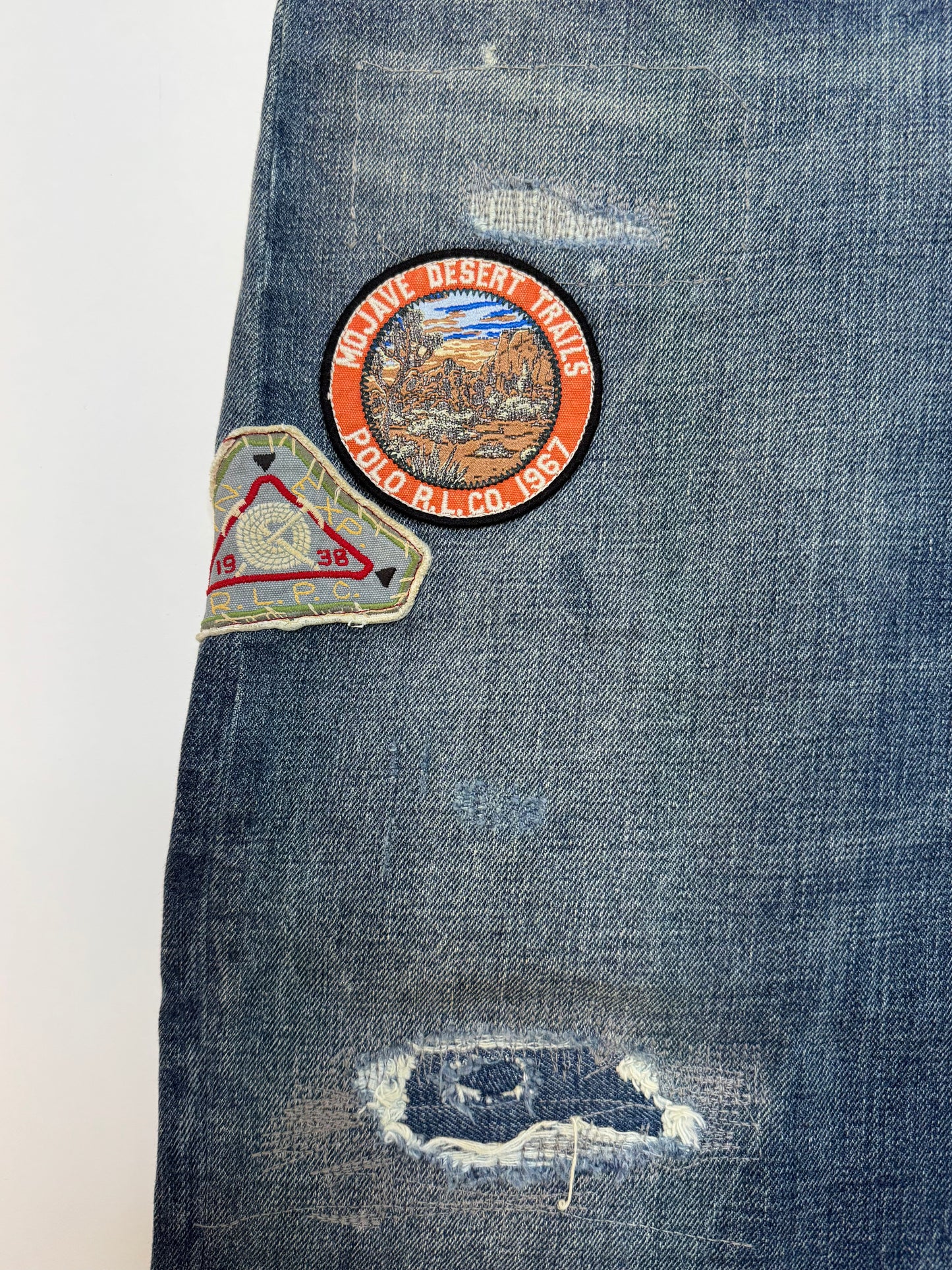 NWT Polo Ralph Lauren Vintage Classic Fit Graphic Jean Blue Size 34x30 MPN 197748141468
