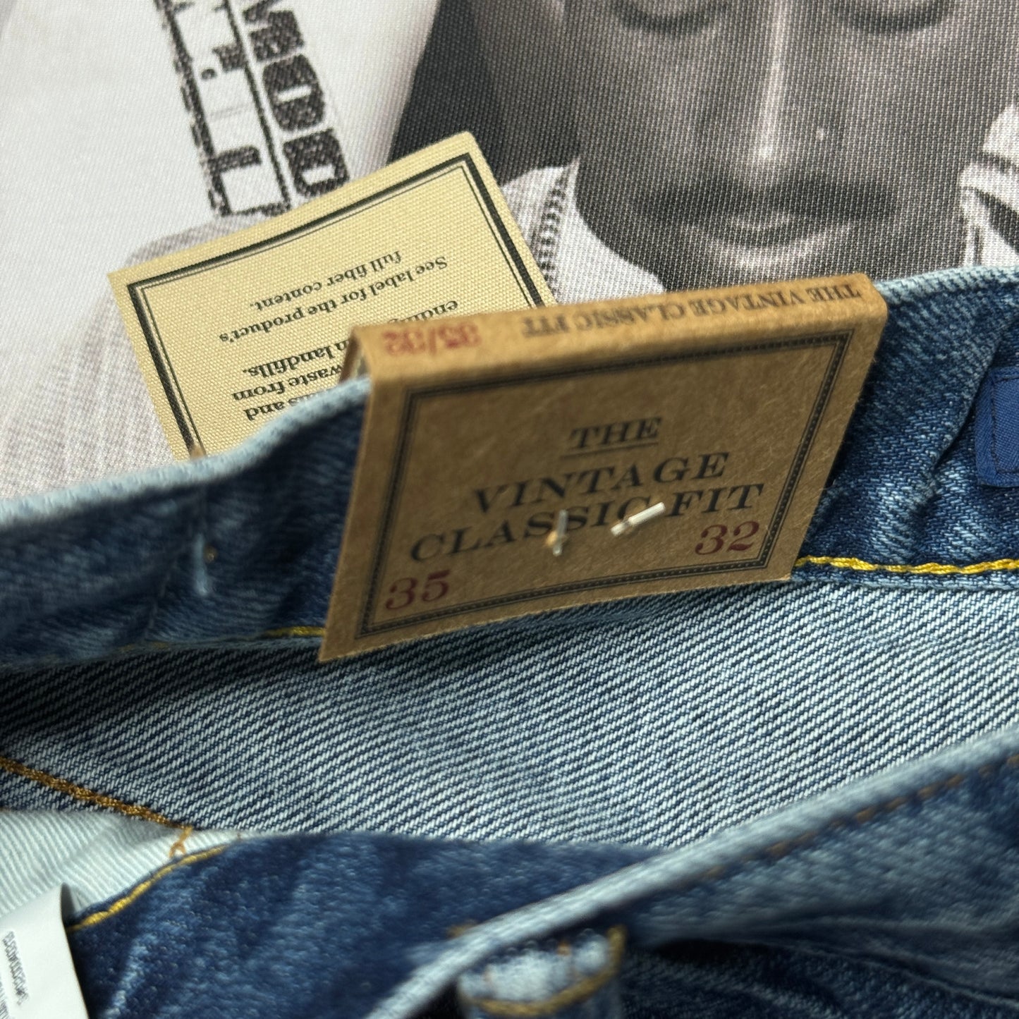 NWT Polo Ralph Lauren The Vintage Classic Fit Full Length Straight Denim Jeans