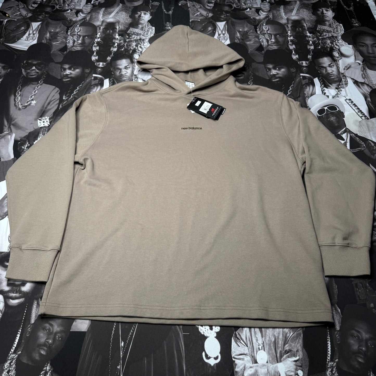 NWT New Balance Oversized Hoodie Large Light Brown MT33559