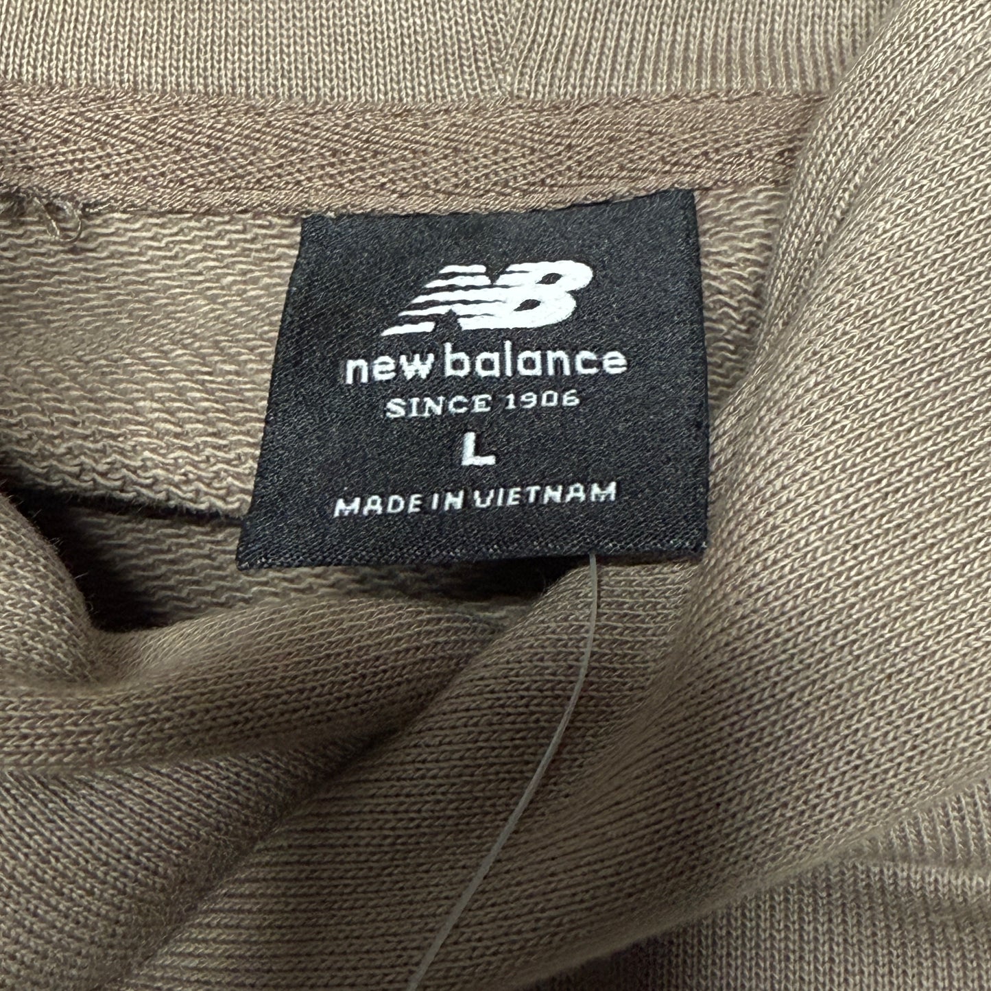 NWT New Balance Oversized Hoodie Large Light Brown MT33559