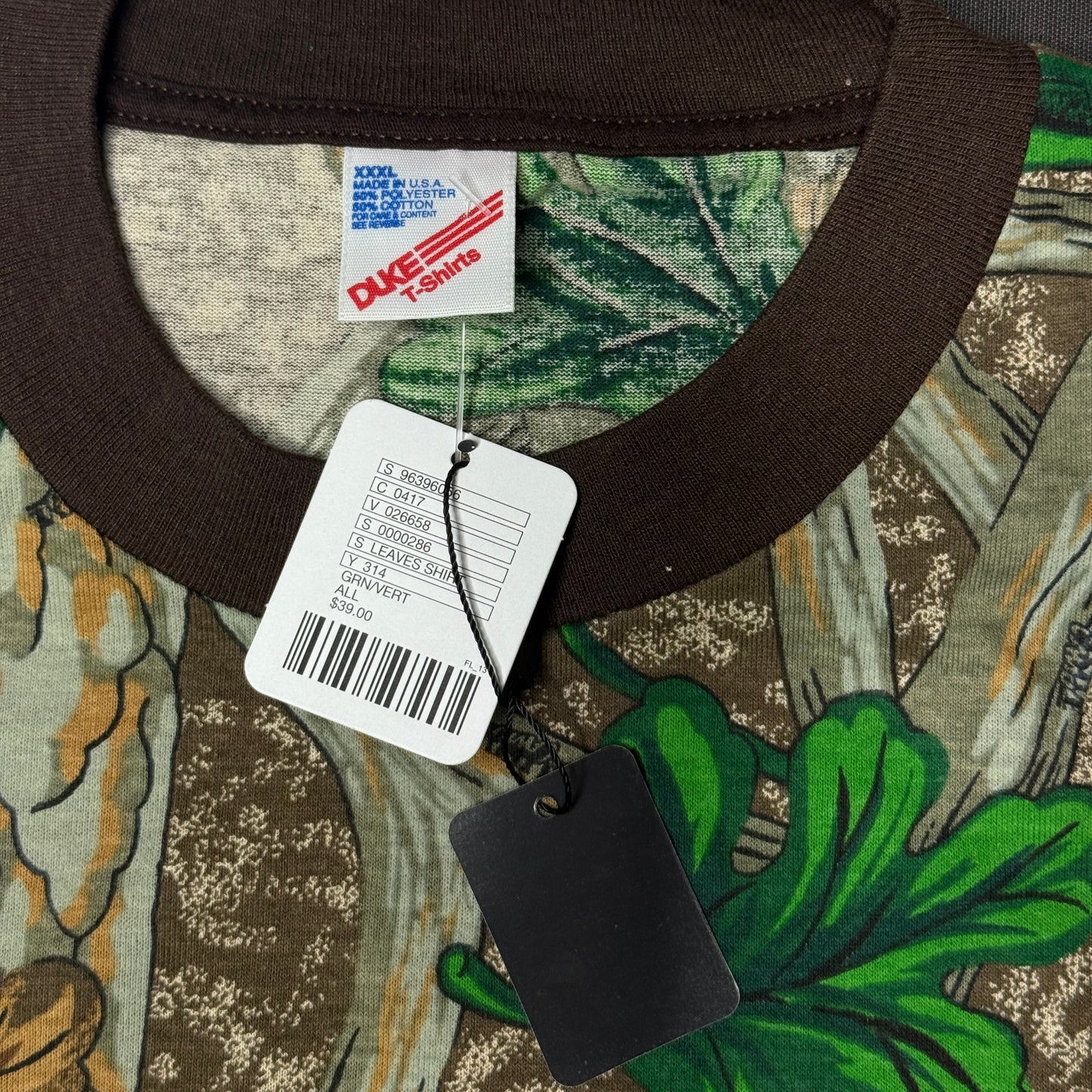 NWT Vintage By UO Leaf Camo Long Sleeve Tee