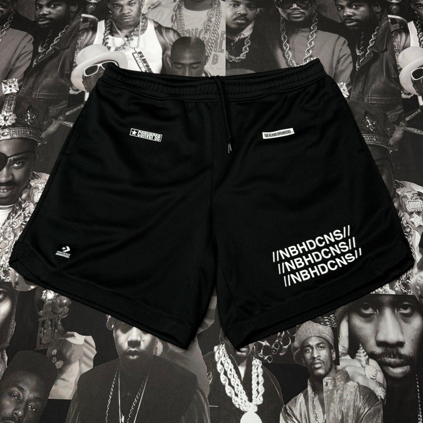 Neighborhood x Converse Edition Mesh Shorts Black XL