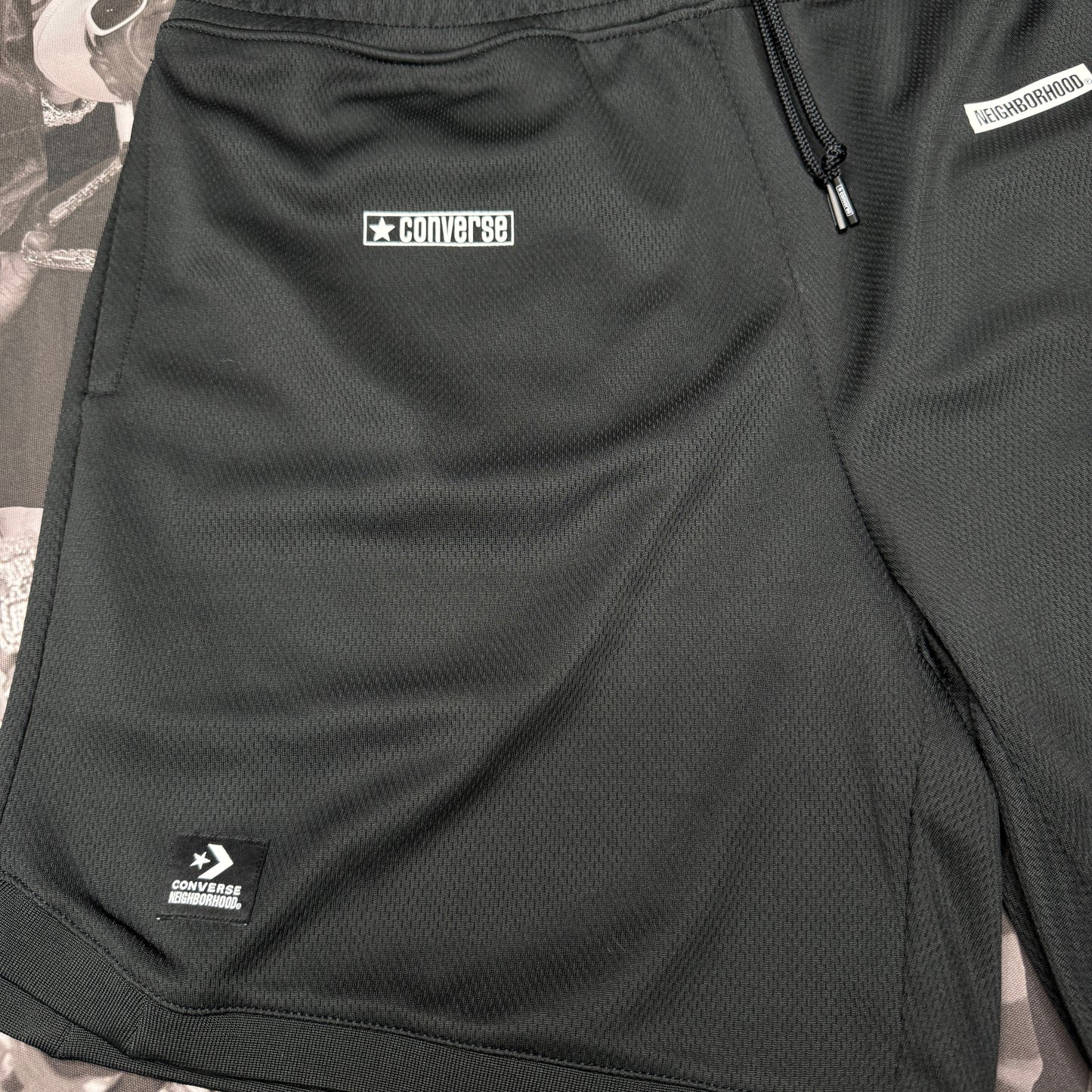 Neighborhood x Converse Edition Mesh Shorts Black XL
