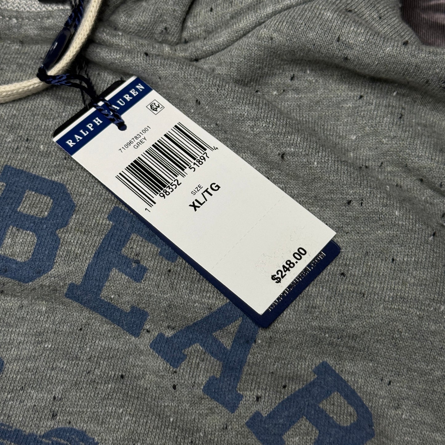 NWT Polo Ralph Lauren Men's Polo Bear Fleece Hoodie XL