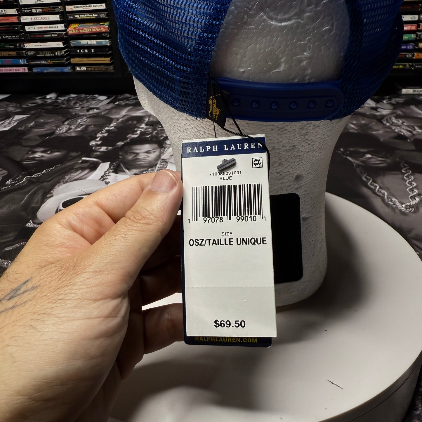 NWT Polo Ralph Lauren Sportsman Respect Wildlife Patch Trucker Hat Cap Outdoors Blue