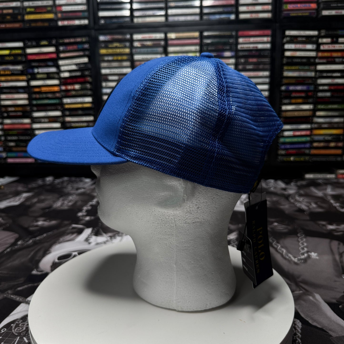 NWT Polo Ralph Lauren Sportsman Respect Wildlife Patch Trucker Hat Cap Outdoors Blue