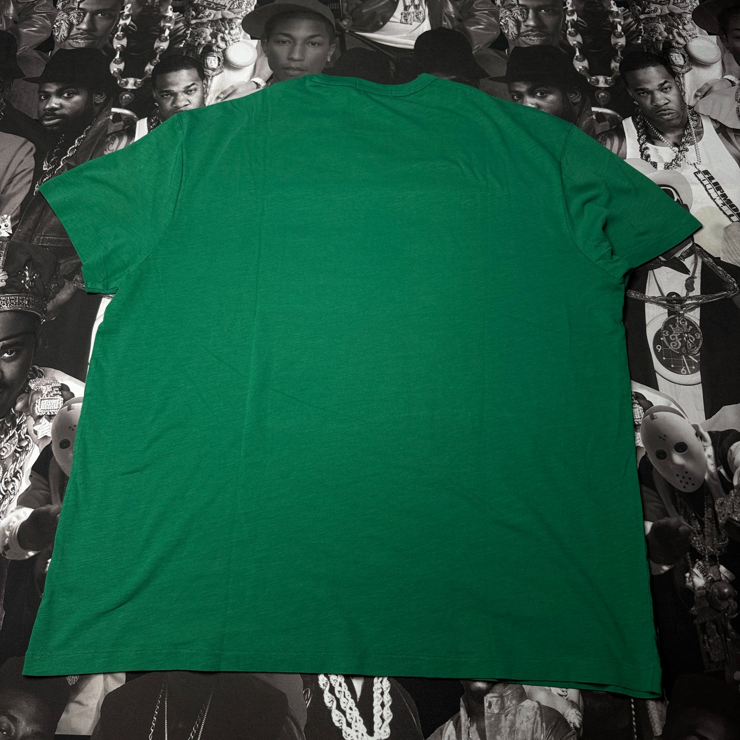 NWT Polo Ralph Lauren "P-Wing" RL Athletics Cross Country Crewneck T-Shirt Primary Green