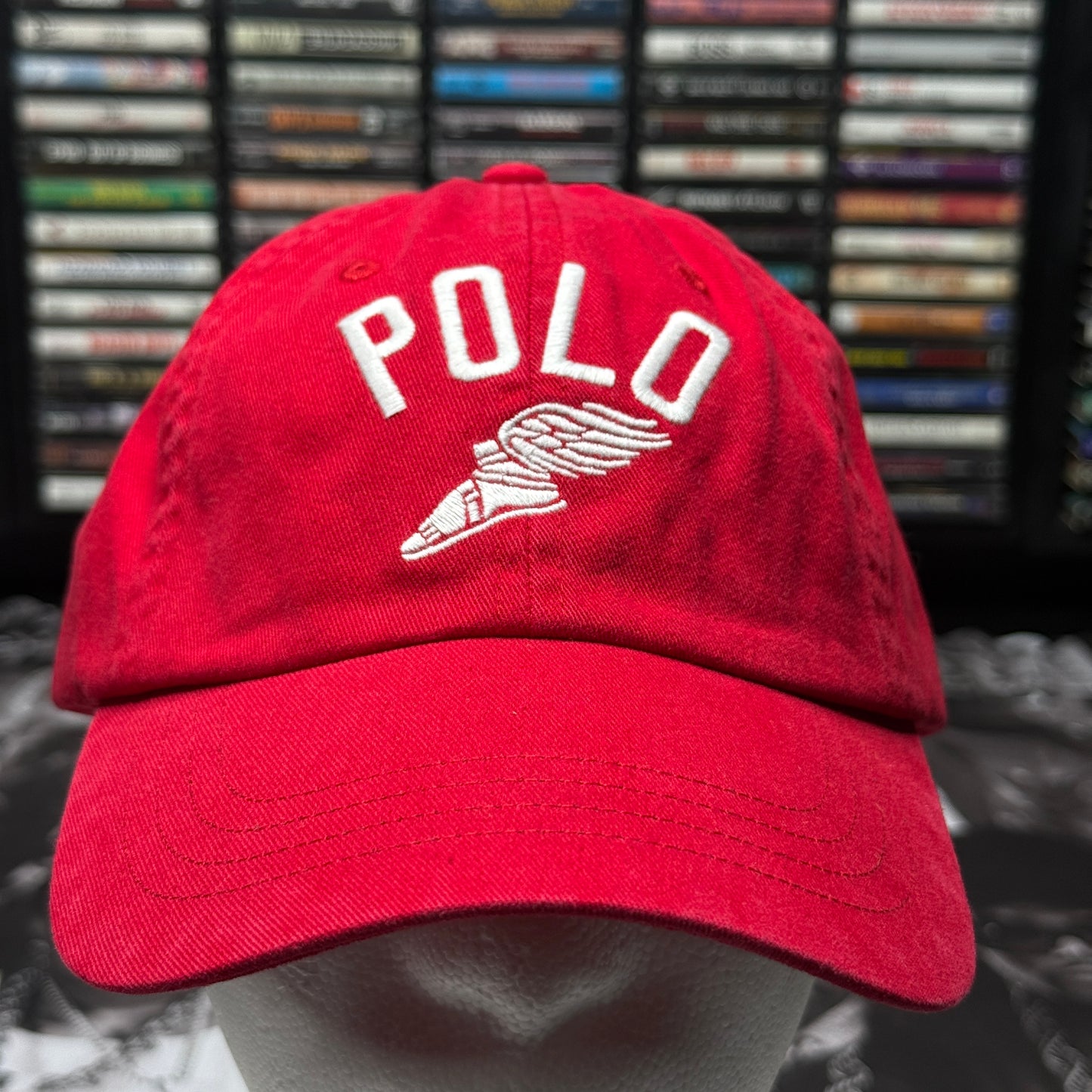 NWOT Polo Ralph Lauren P-Wing Ball Cap One Size Red Cotton