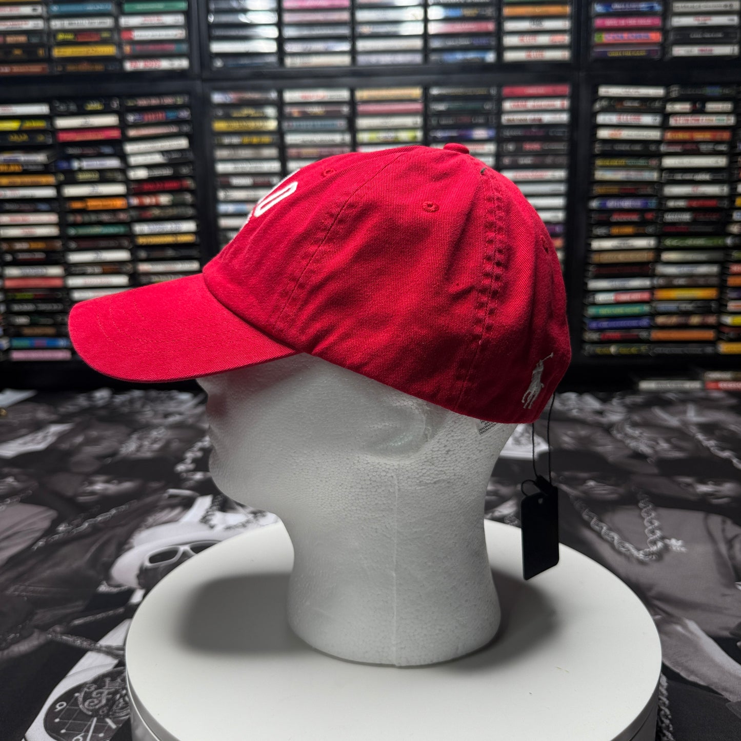NWOT Polo Ralph Lauren P-Wing Ball Cap One Size Red Cotton