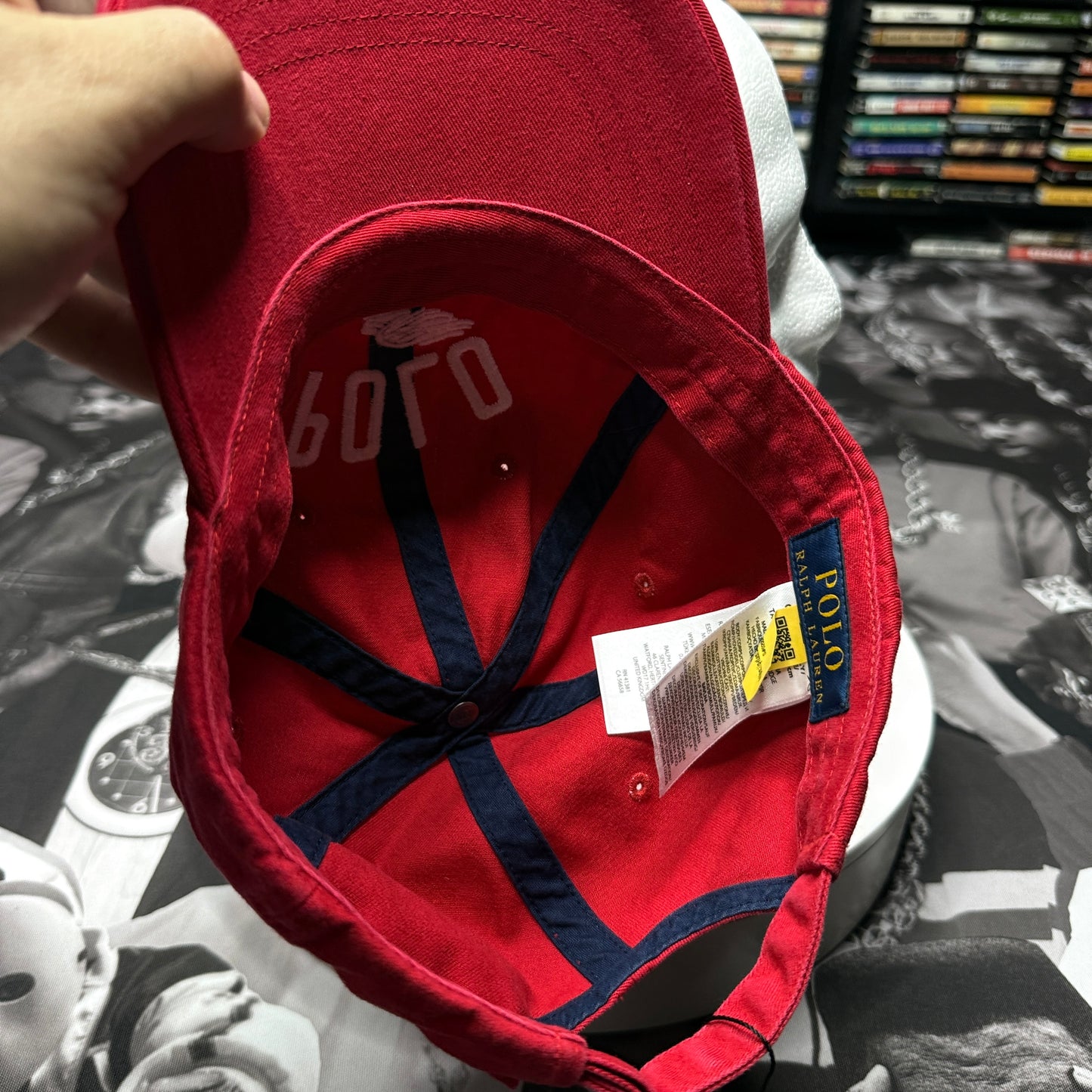 NWOT Polo Ralph Lauren P-Wing Ball Cap One Size Red Cotton