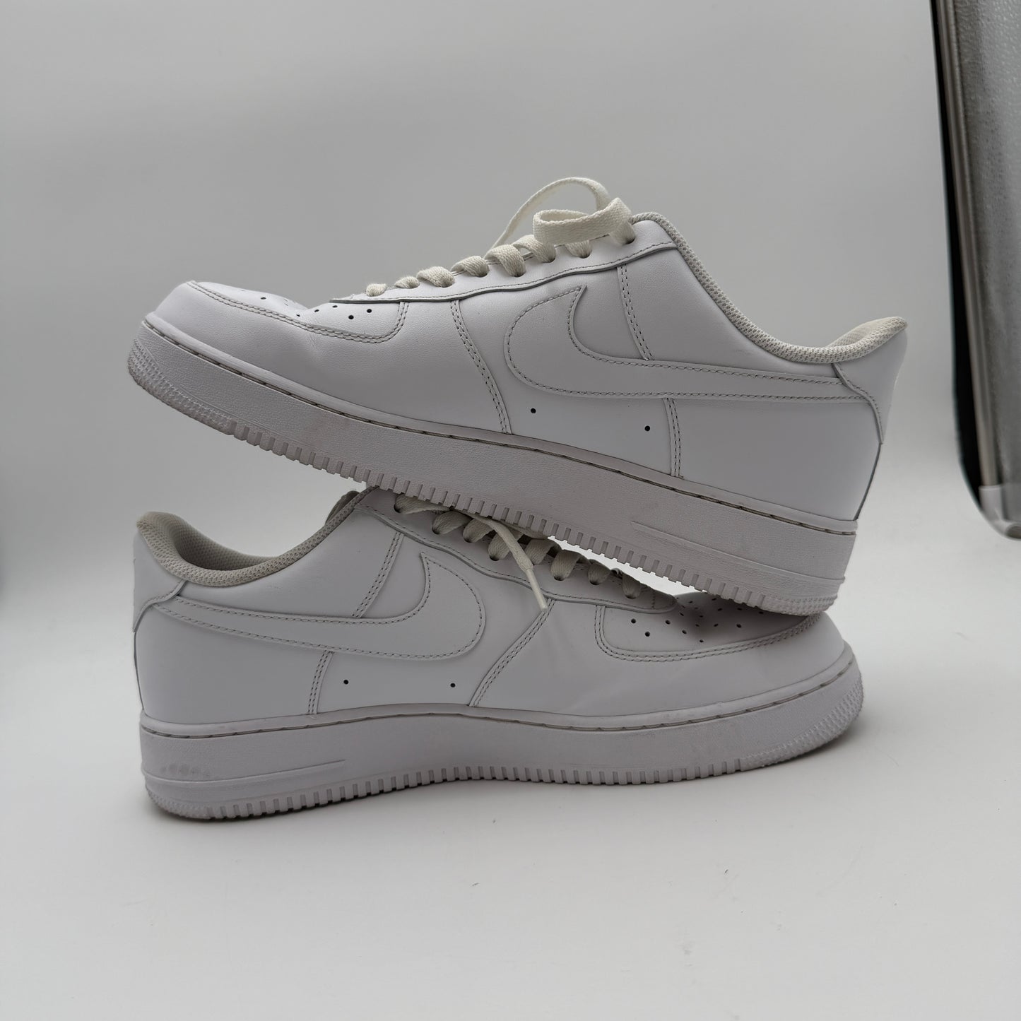 Nike Air Force 1 '07 Shoes Triple White CW2288-111 - Size 12 Used Condition