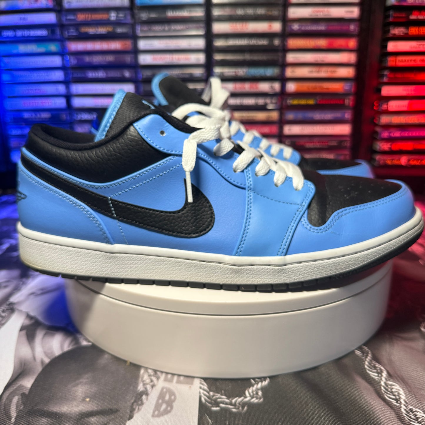 Nike Air Jordan 1 Retro Low University Blue/Black-White sz 13 553558-403