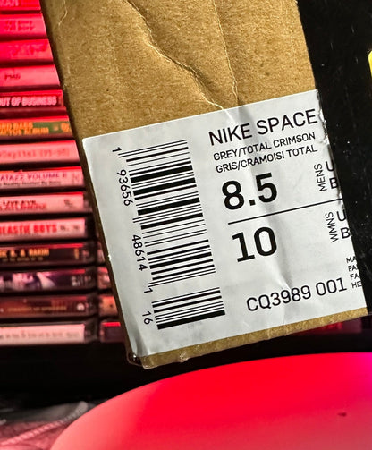 NEW Nike Space Hippie 03 Vast Grey Hyper Crimson cq3989-001 Size 8.5