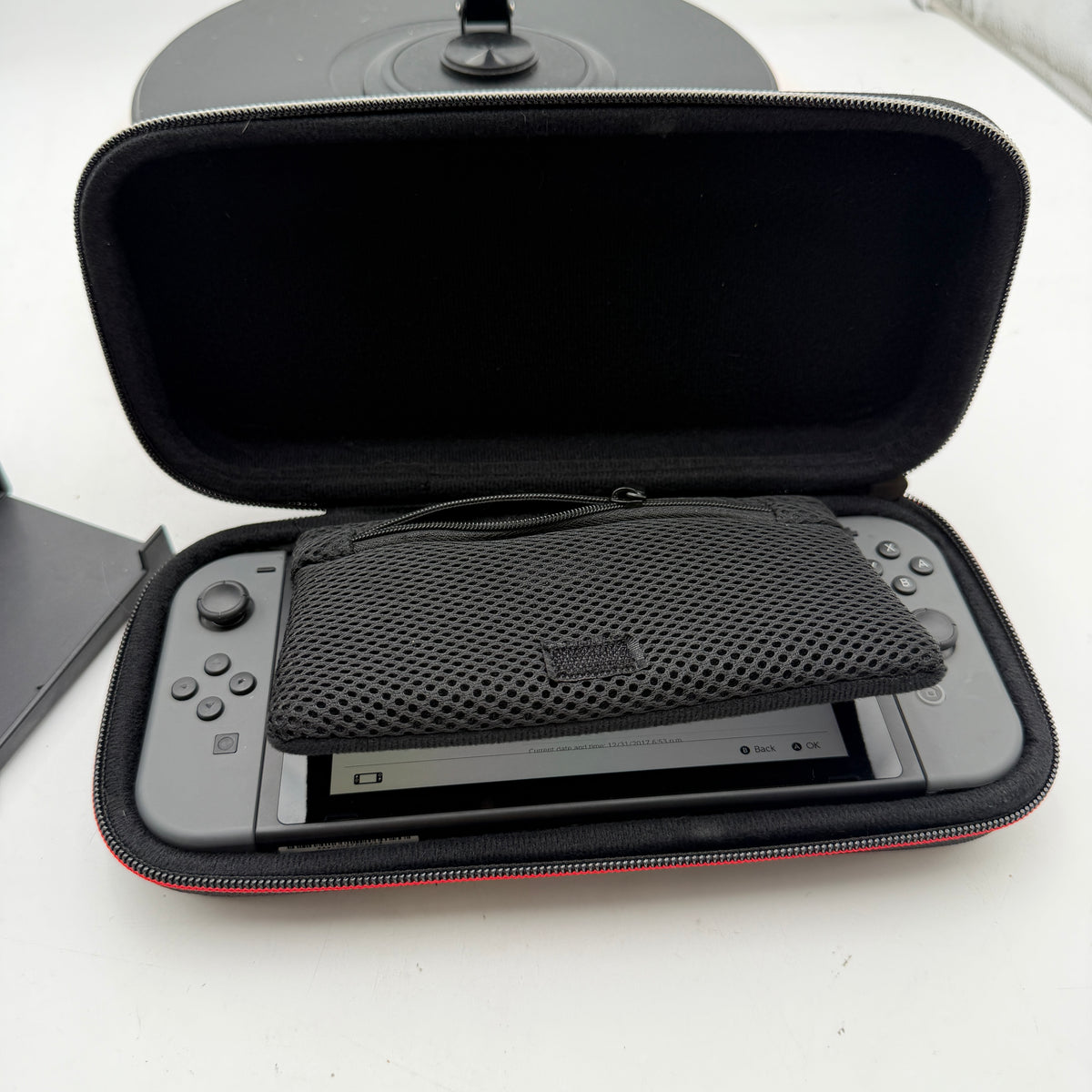 Nintendo Switch HAC-001-01 2019 Black Console with Case & Dock