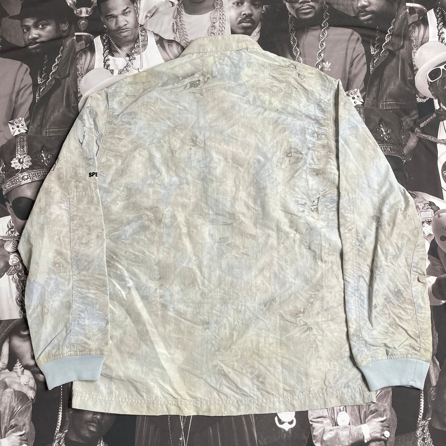 Nothin' Special Nylon Pullover Jacket Grey Tie Die NSSP20-J1