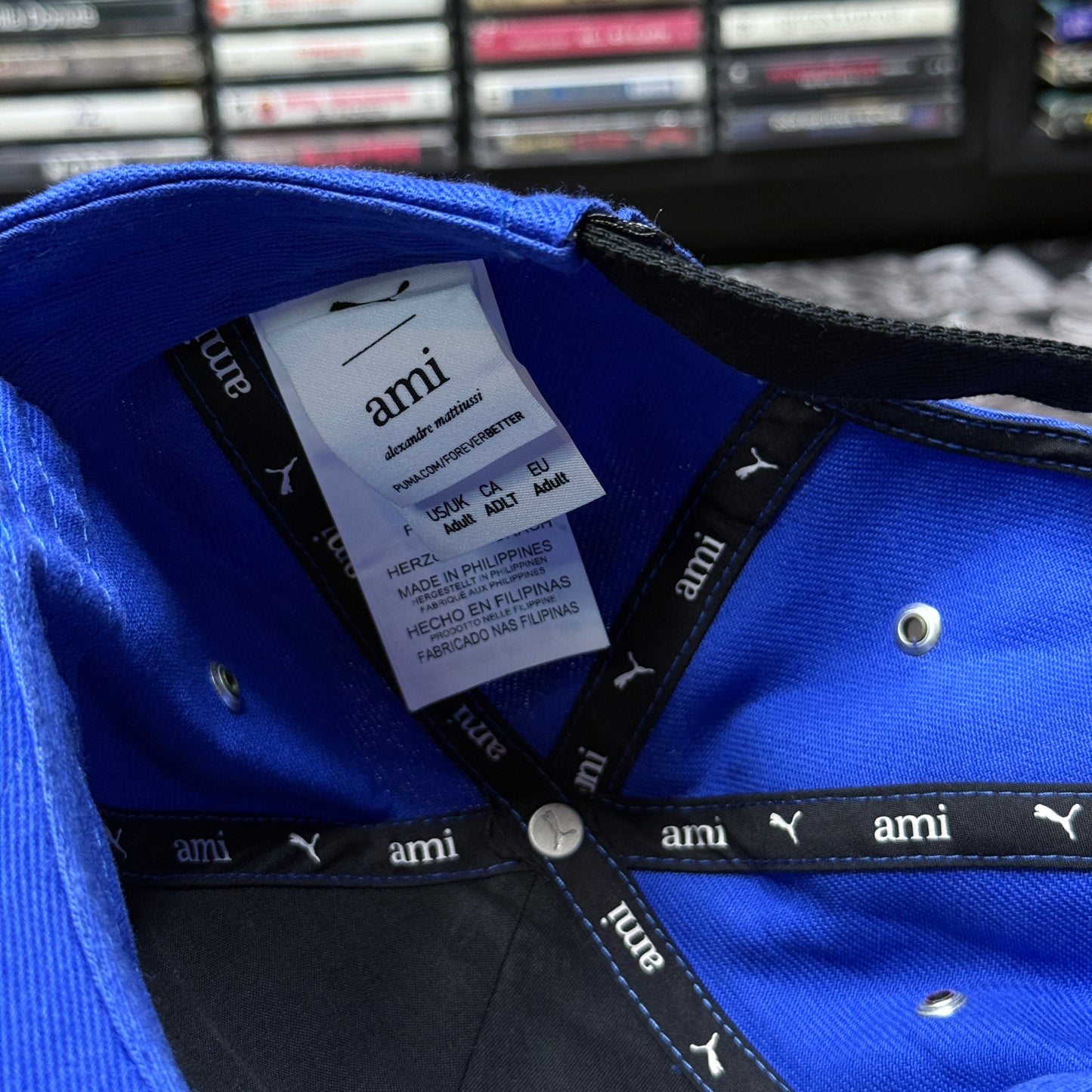 PUMA x AMI Low Curve Cap Blue