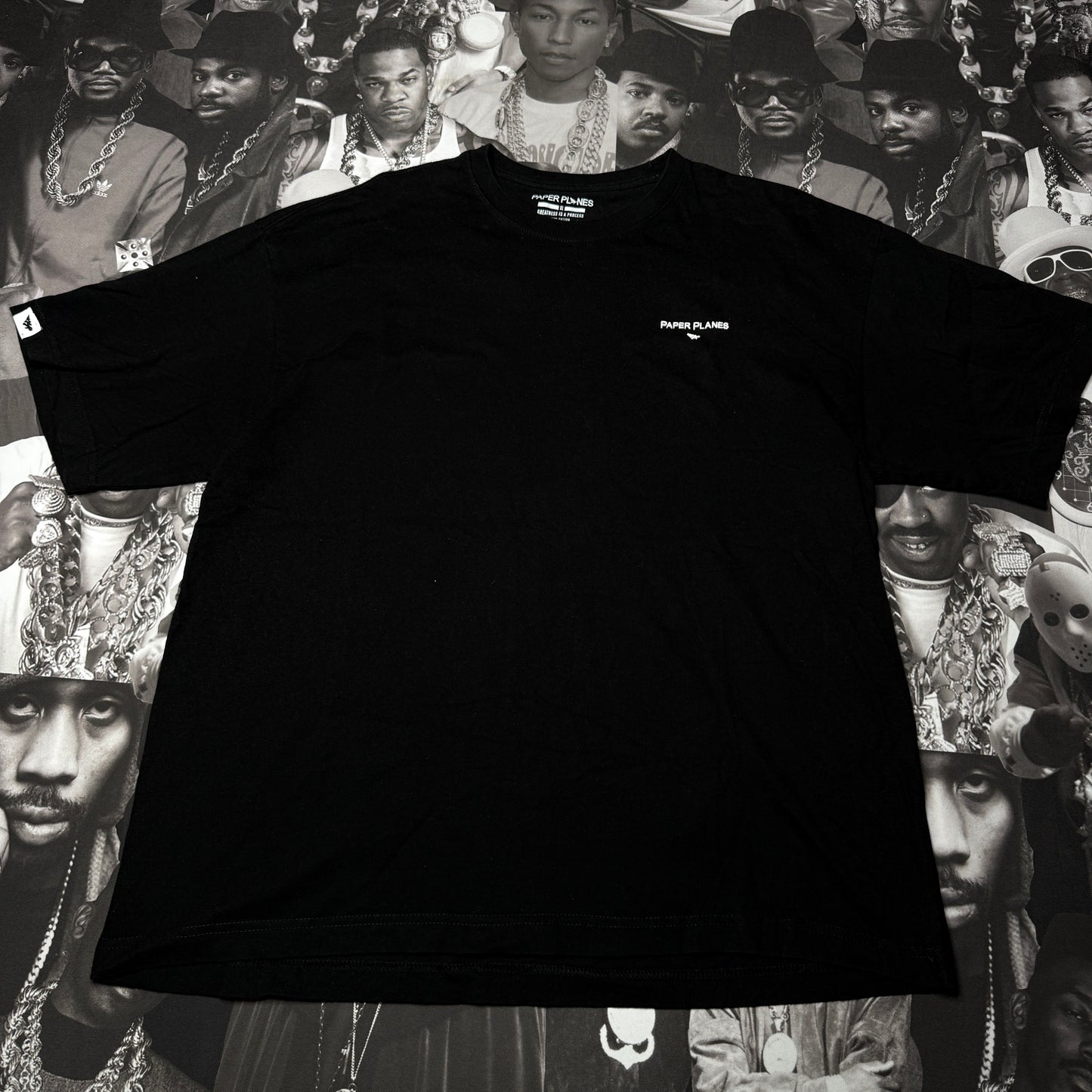 Paper Planes Heavyweight Oversized Tee Black XL