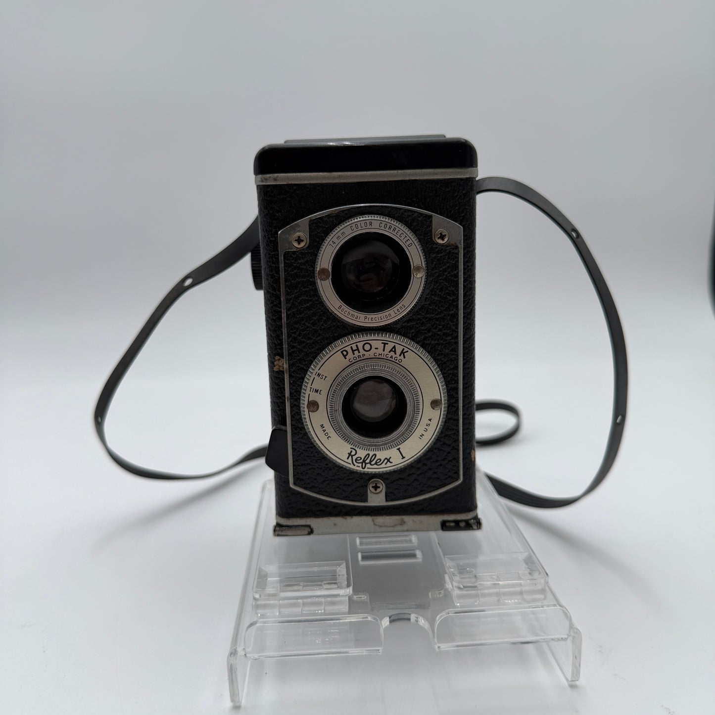 Pho-Tak Reflex Twin Lens Reflex I Camera 50s Black Used