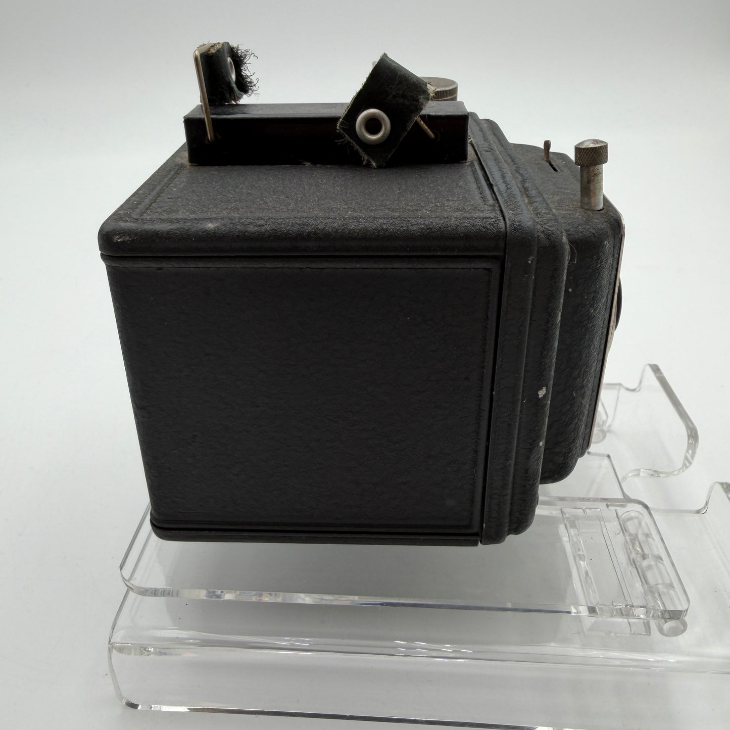 Pho-Tak Vintage Traveler 120 Roll Film Metal Box Camera Plus Extras!