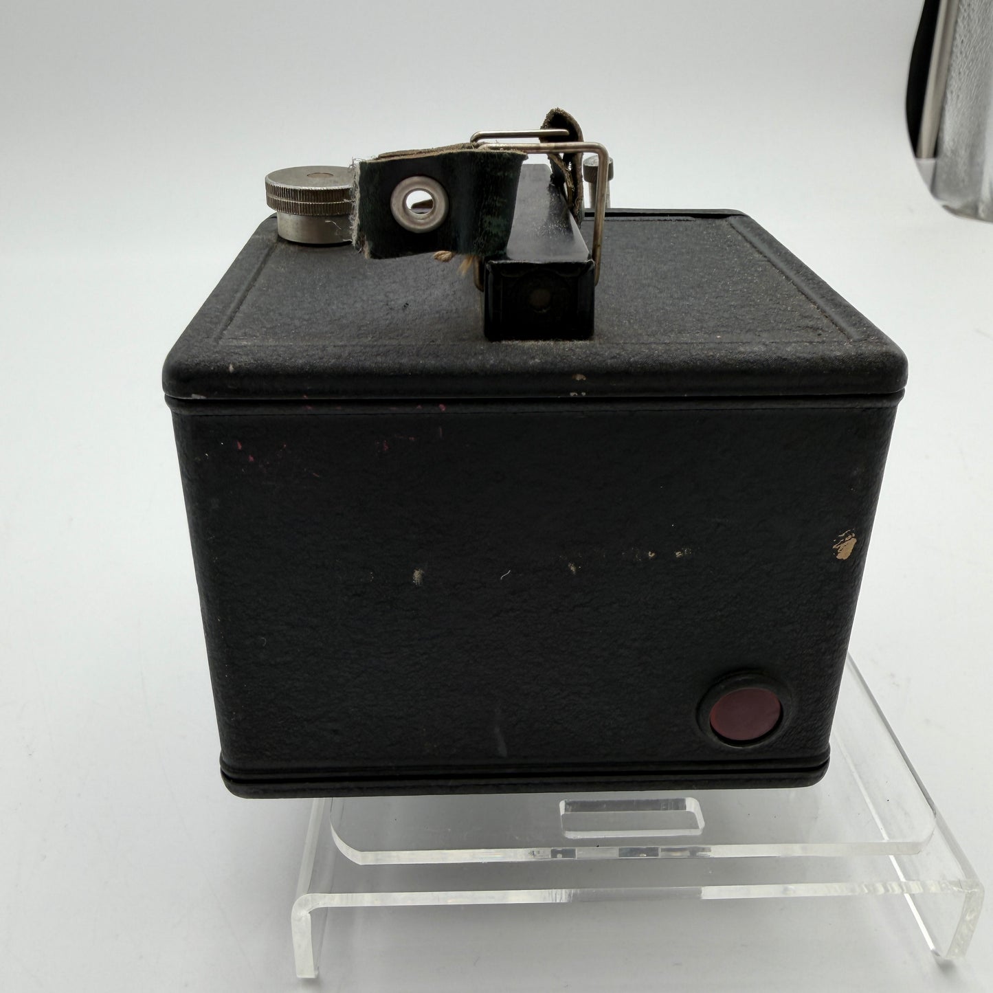 Pho-Tak Vintage Traveler 120 Roll Film Metal Box Camera Plus Extras!