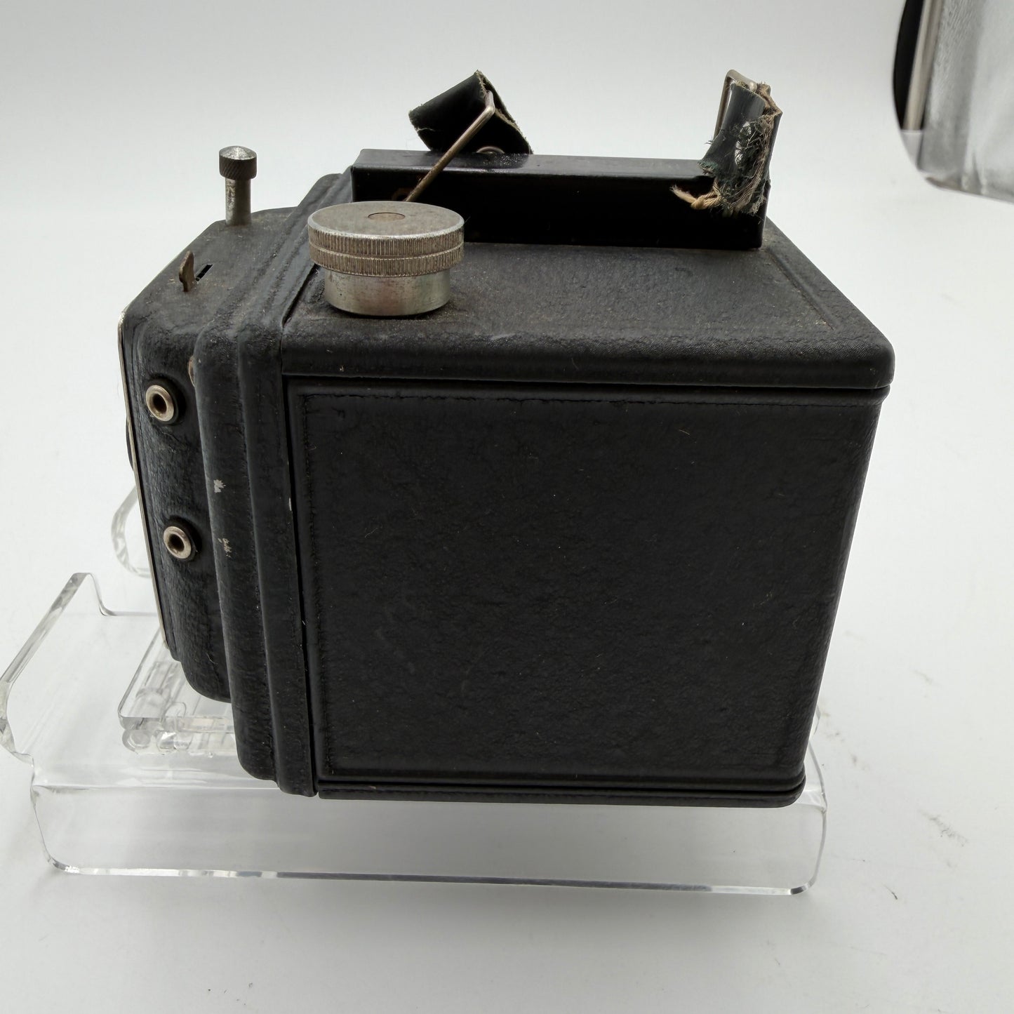 Pho-Tak Vintage Traveler 120 Roll Film Metal Box Camera Plus Extras!