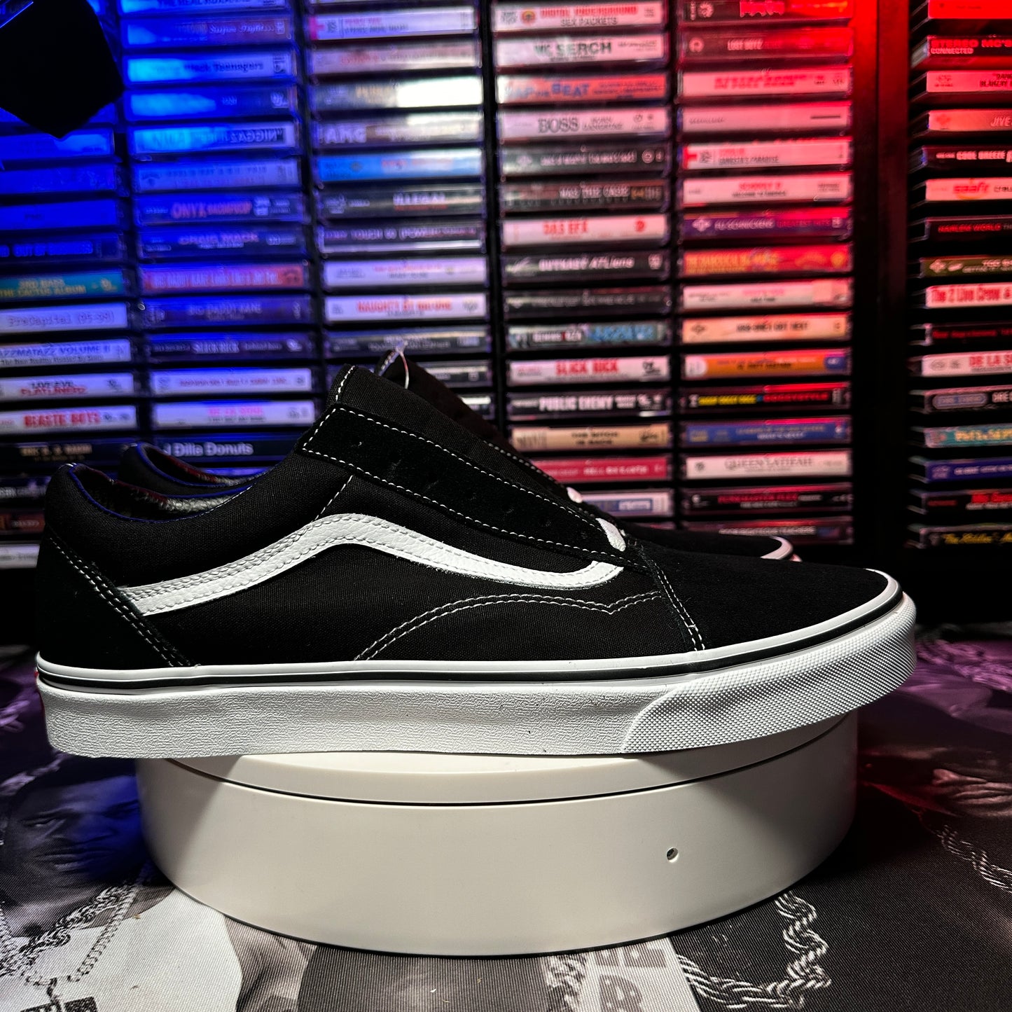 Vans Old Skool Core Shoes Black And White Size 13